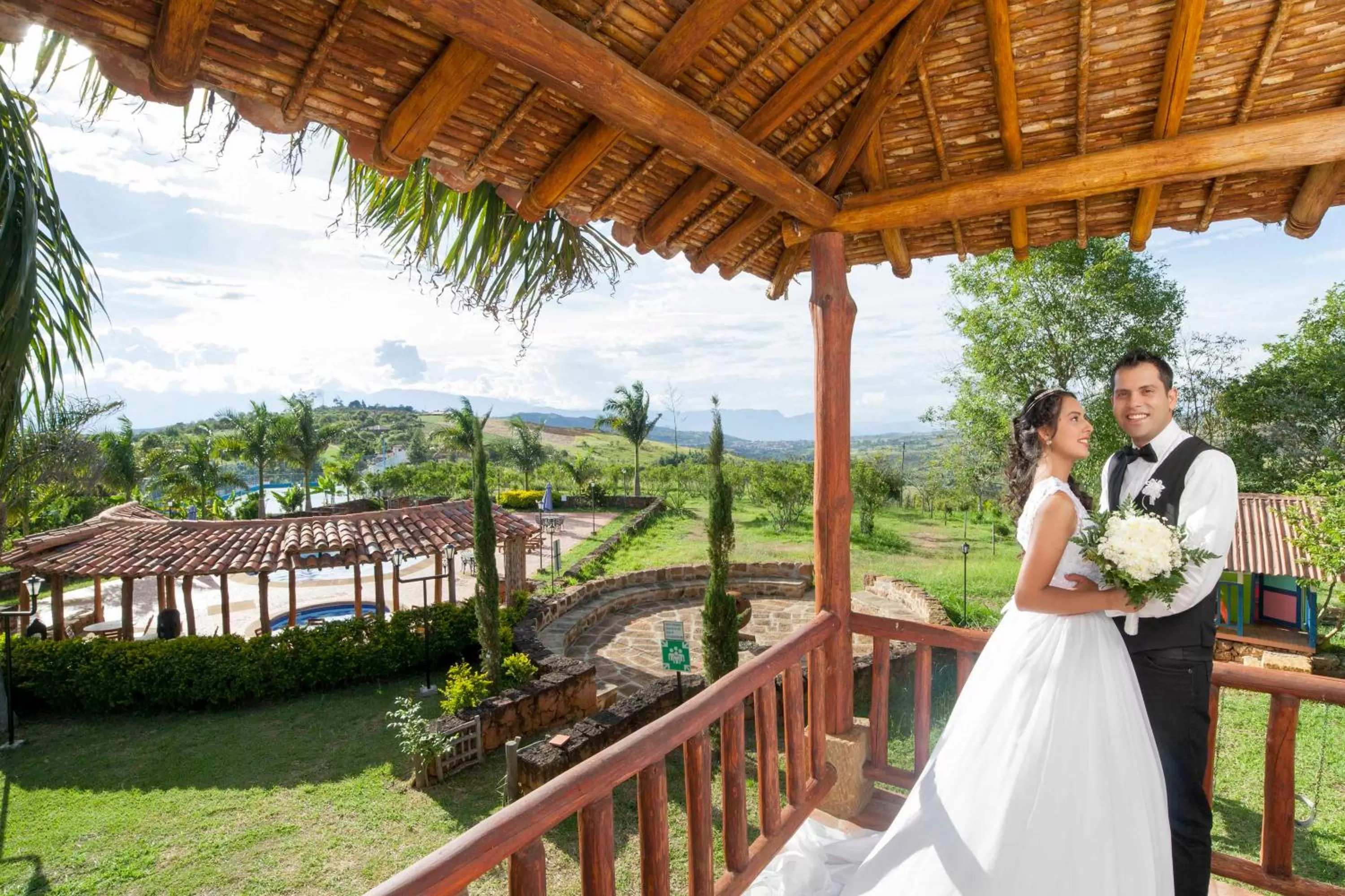 People in Hotel Buenosaires Barichara