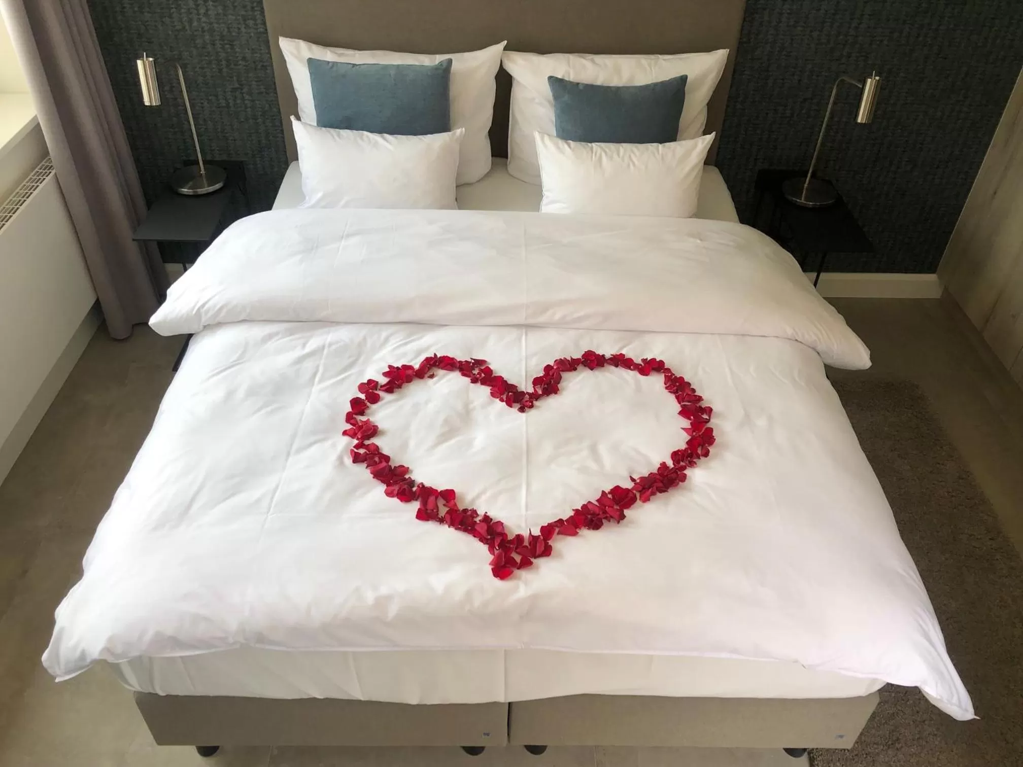 Bed in Hotel Insel Pension