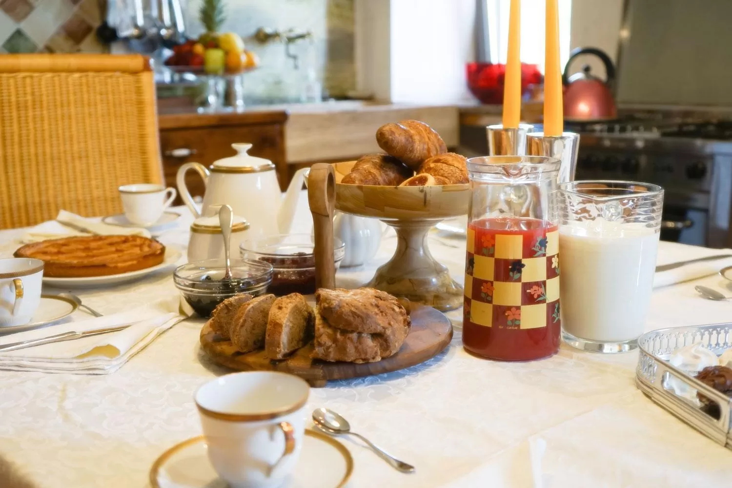 Food and drinks in b&b Antiche Pietre