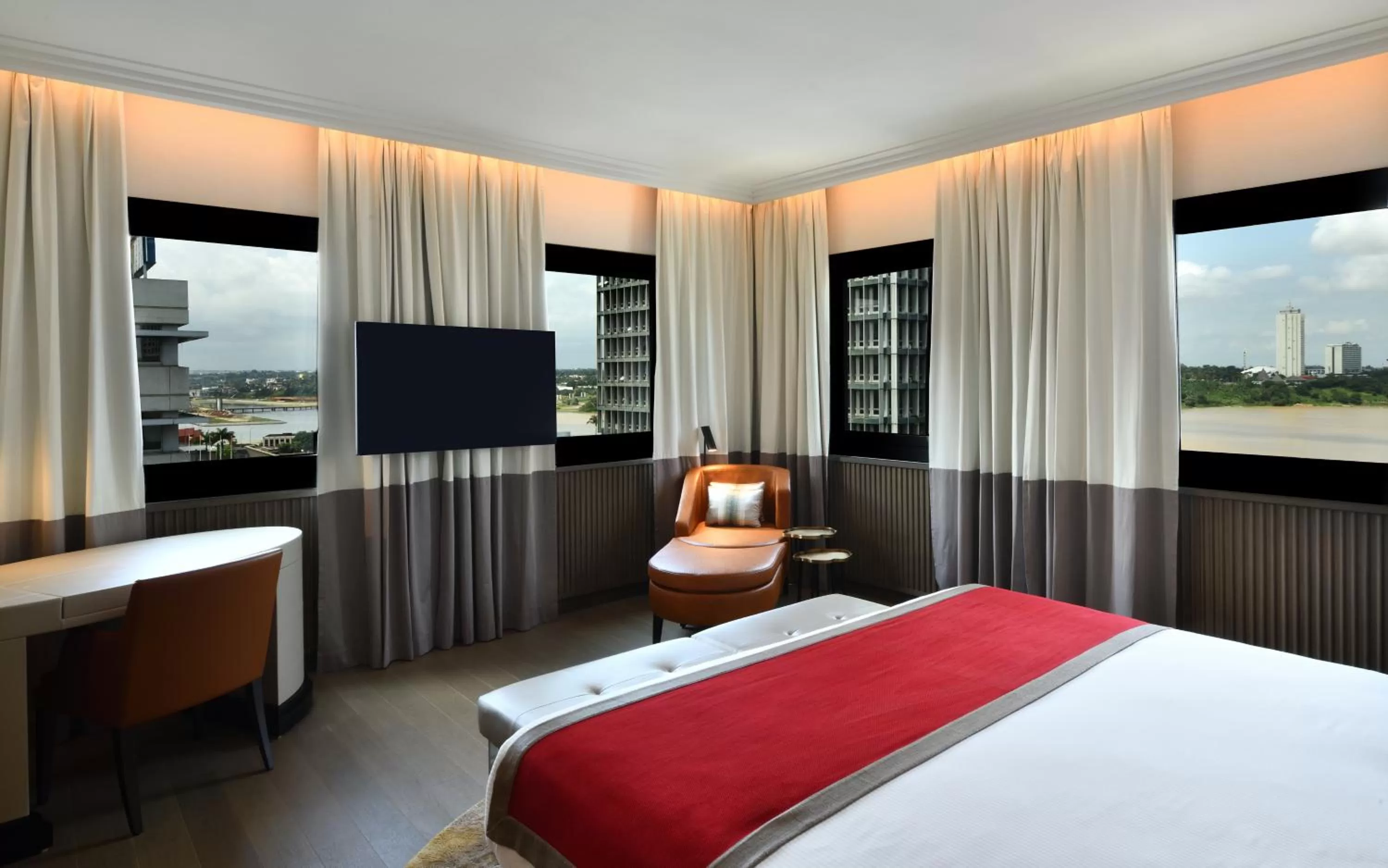 Bed in Movenpick Hotel Abidjan-Accor Group