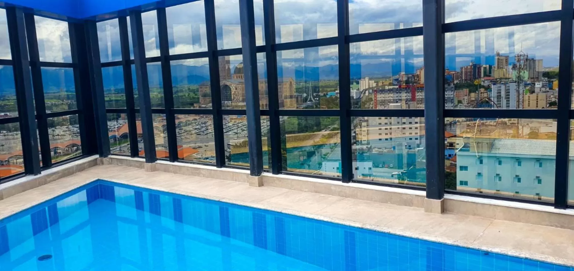 Pool view in Hotel Portal dos Devotos