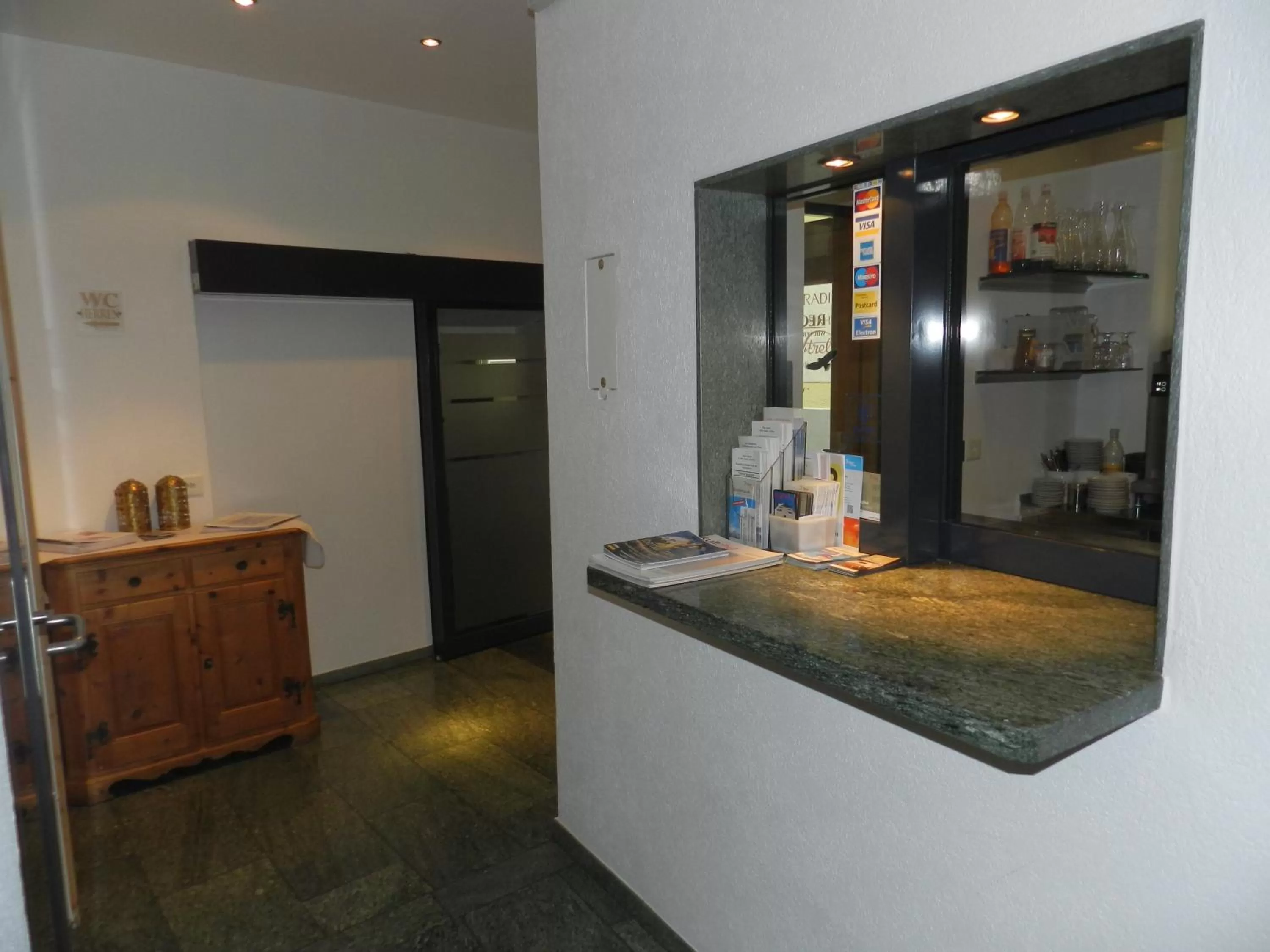 Lobby or reception in Hotel Franziskaner