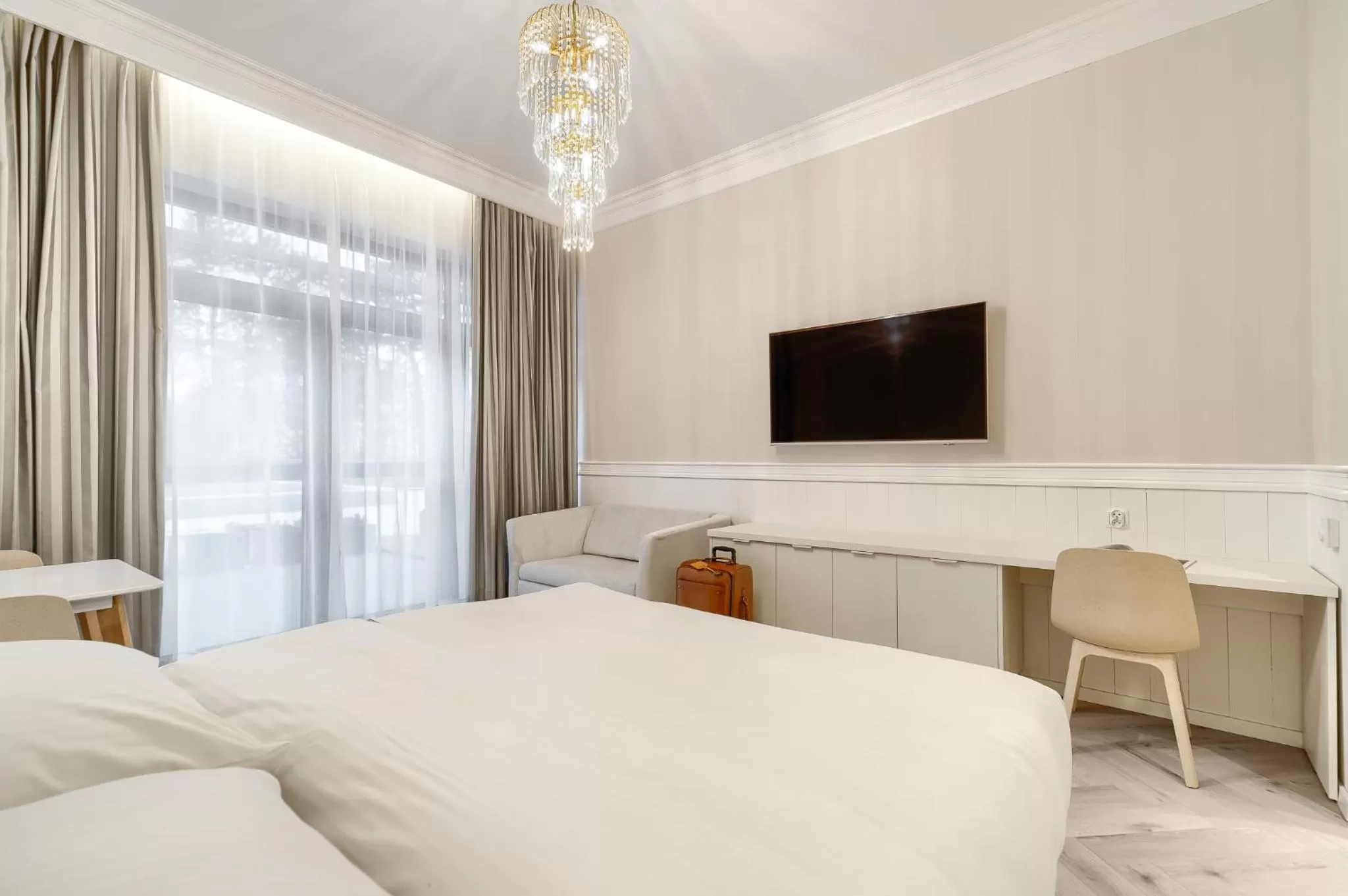 Communal lounge/ TV room, Bed in Dune Resort Mielno - A