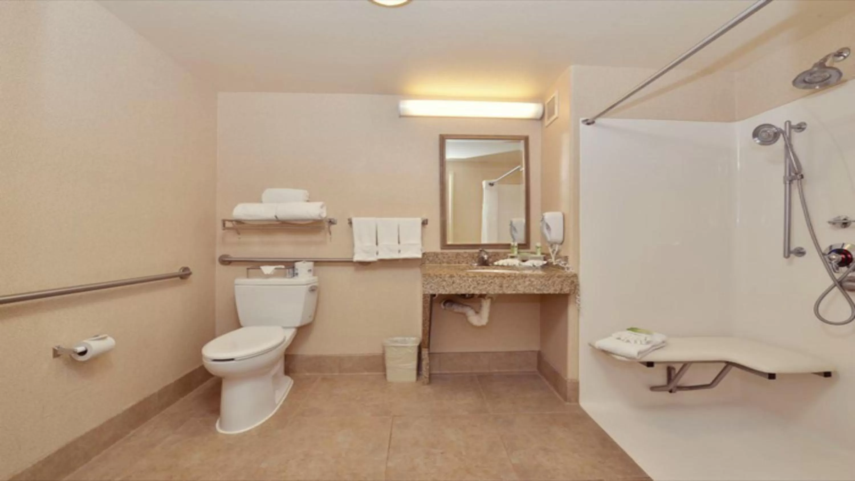Bathroom in Holiday Inn Express Hotel & Suites Lincoln-Roseville Area, an IHG Hotel