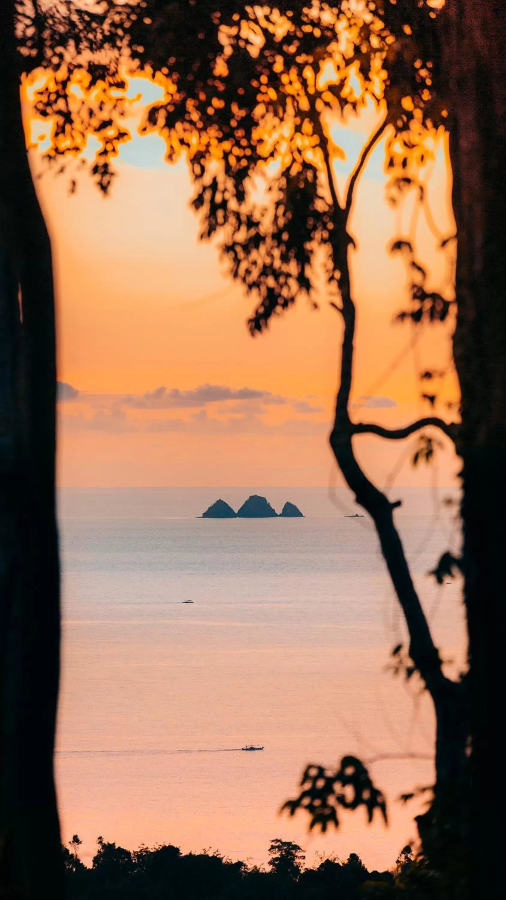 Sunset in Atremaru Jungle Retreat