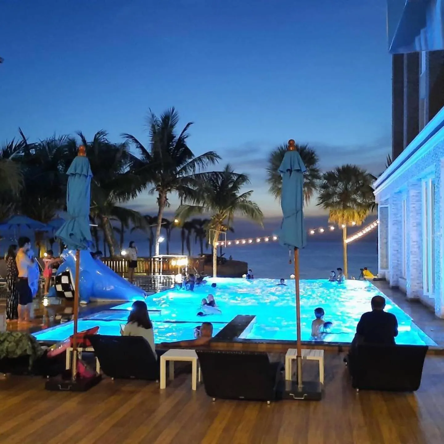 Swimming pool in Saisawan Beach Luxury Hotel