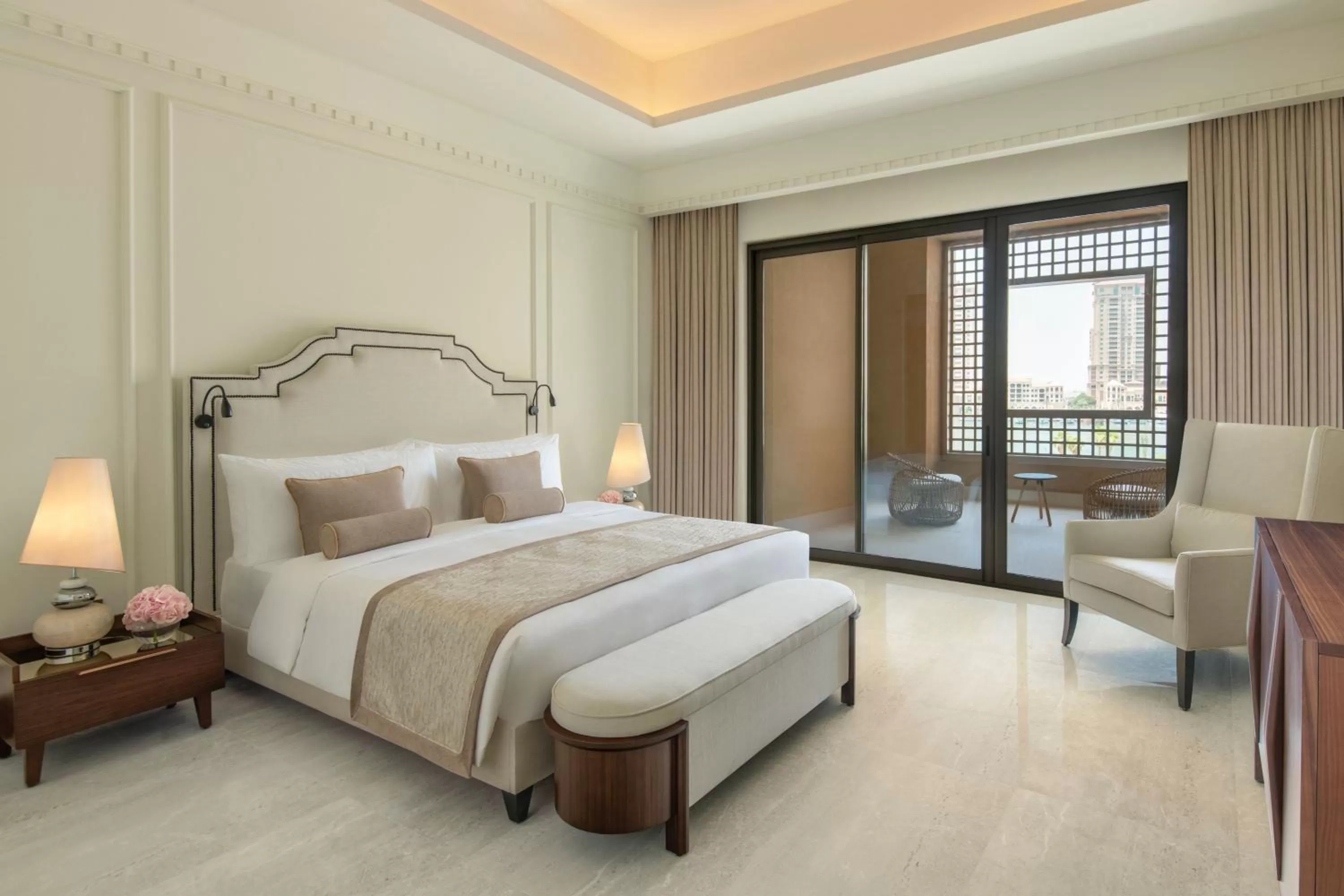 Bedroom, Bed in The St. Regis Marsa Arabia Island, The Pearl Qatar
