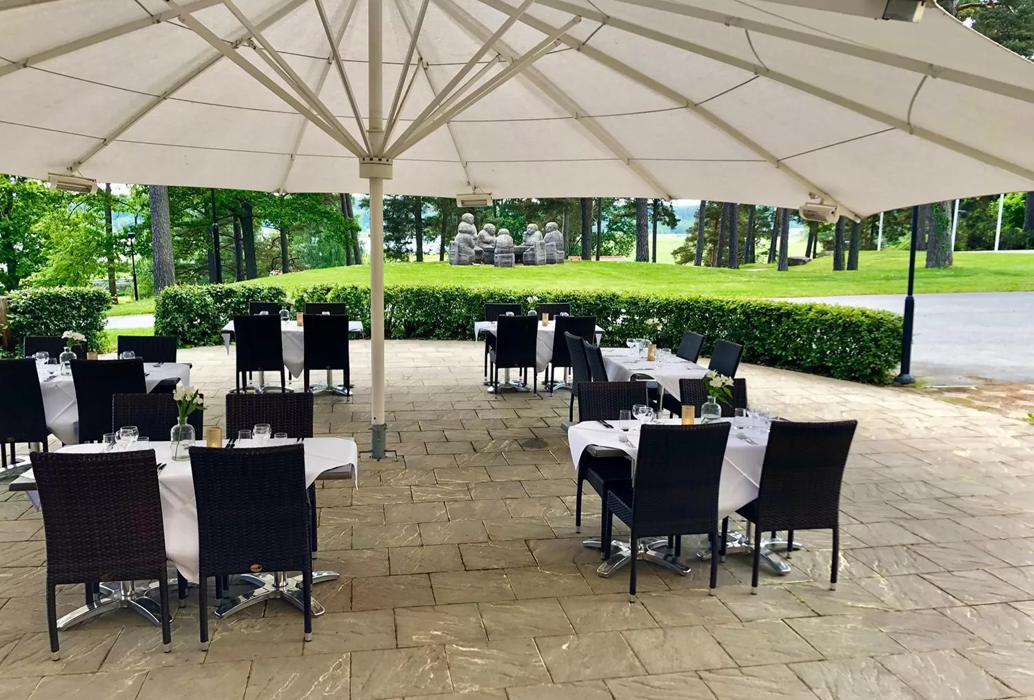 Balcony/Terrace, Restaurant/Places to Eat in Runö Möten & Events