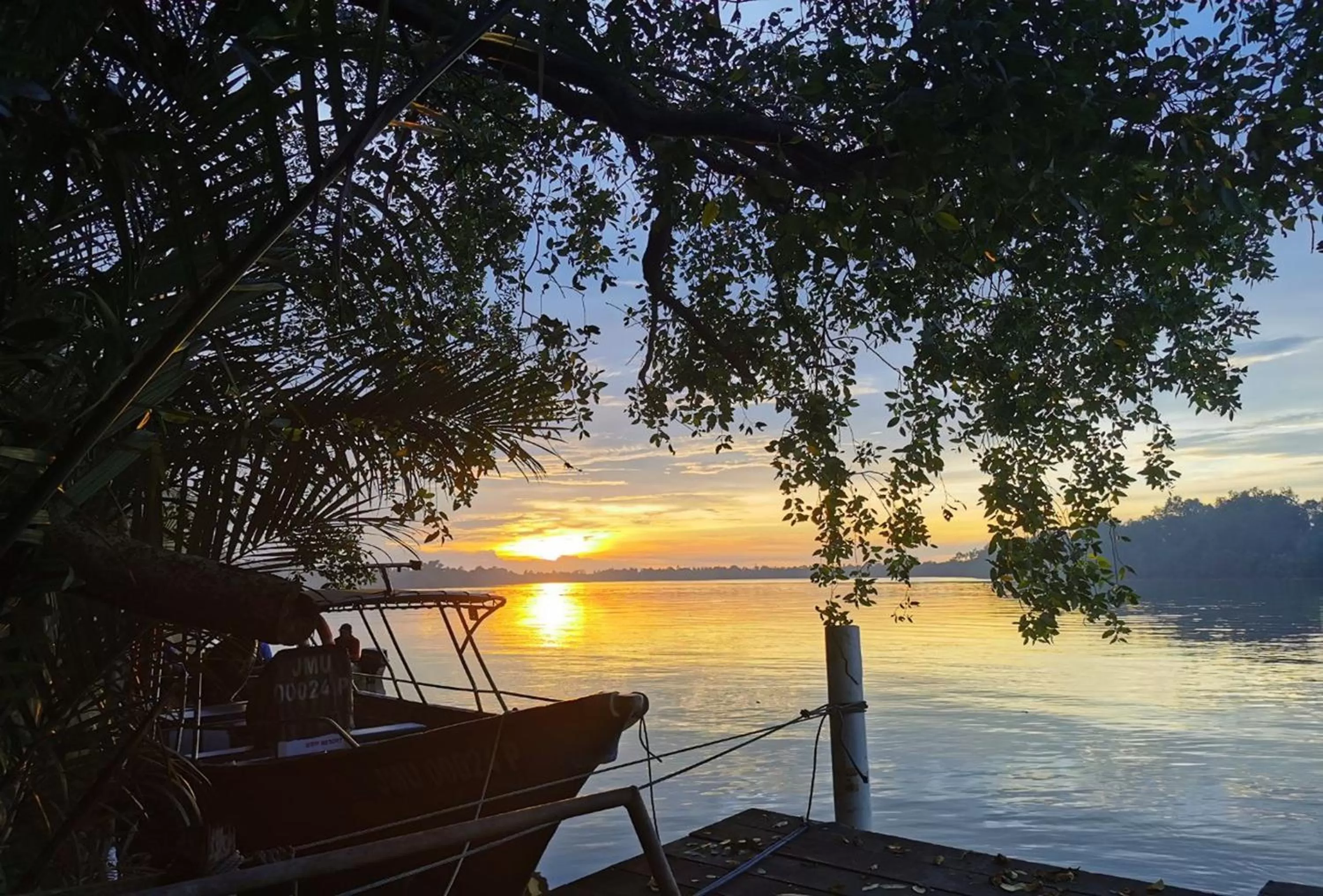 River view in Sabak Awor Resort