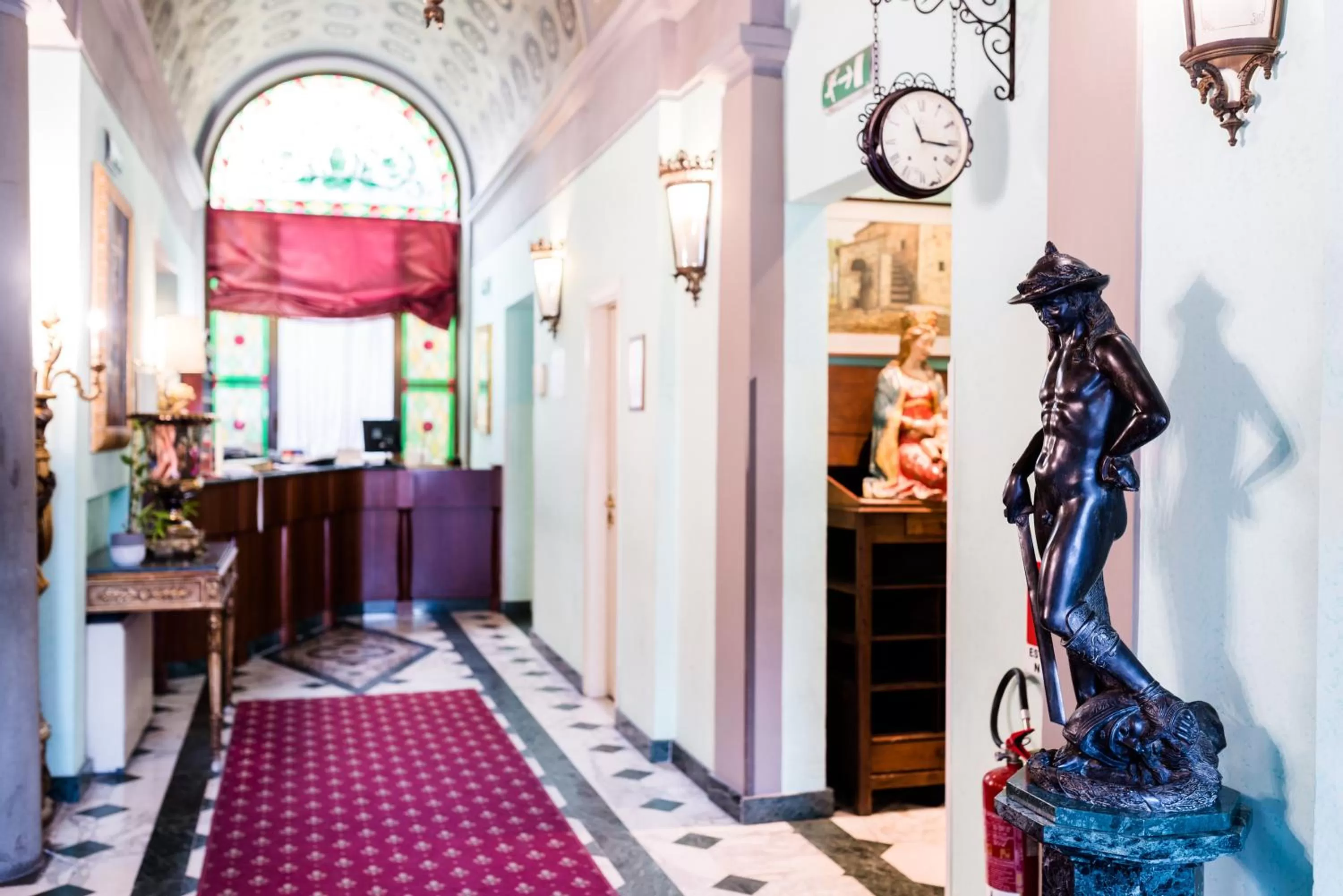 Lobby or reception in Hotel Donatello