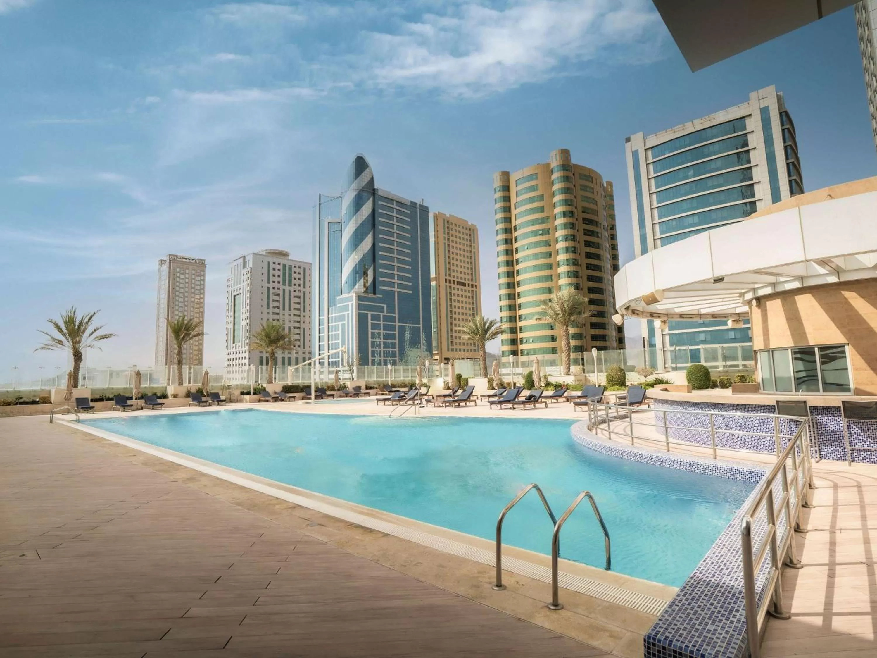 Pool view in Novotel Fujairah