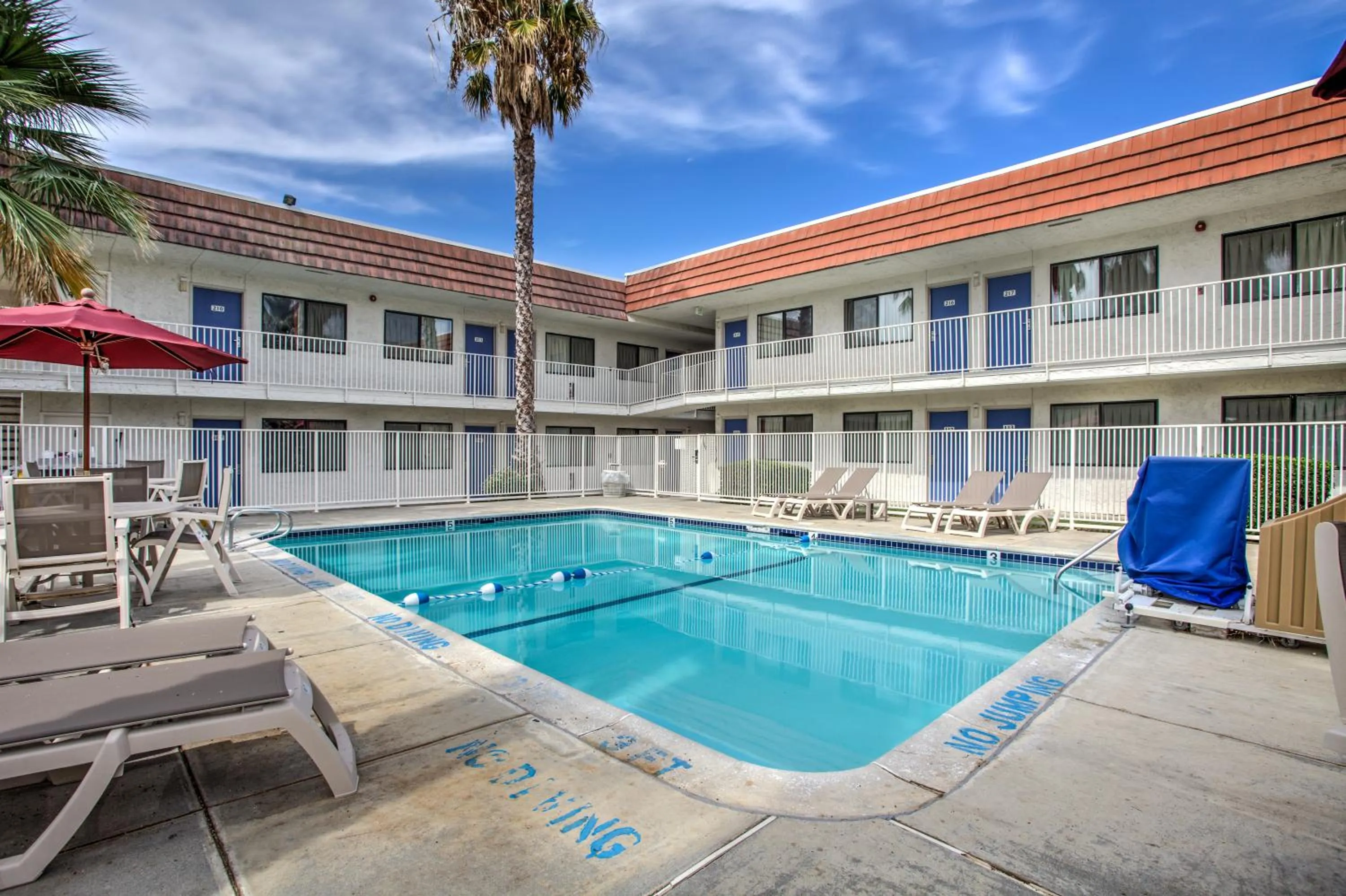Swimming pool in Motel 6-Vacaville, CA
