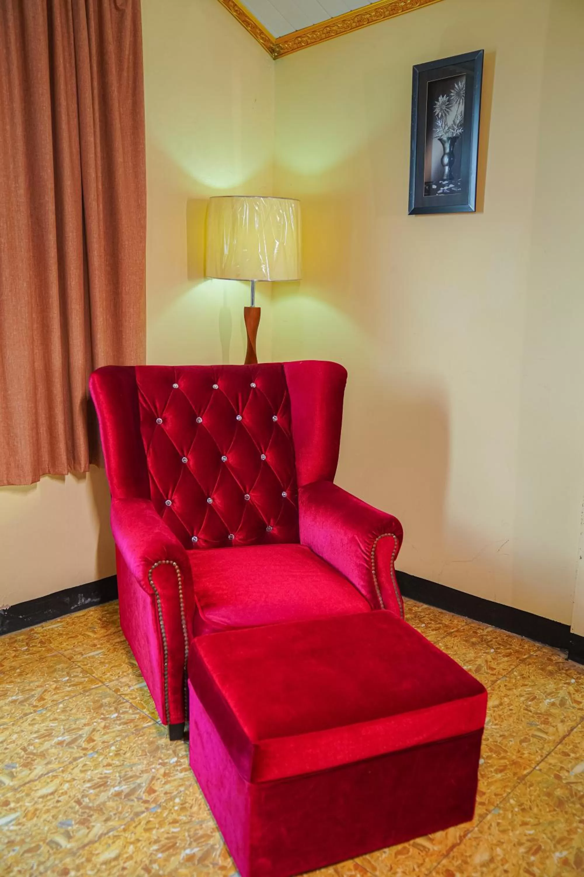 Seating area in Metro Hotel Couva