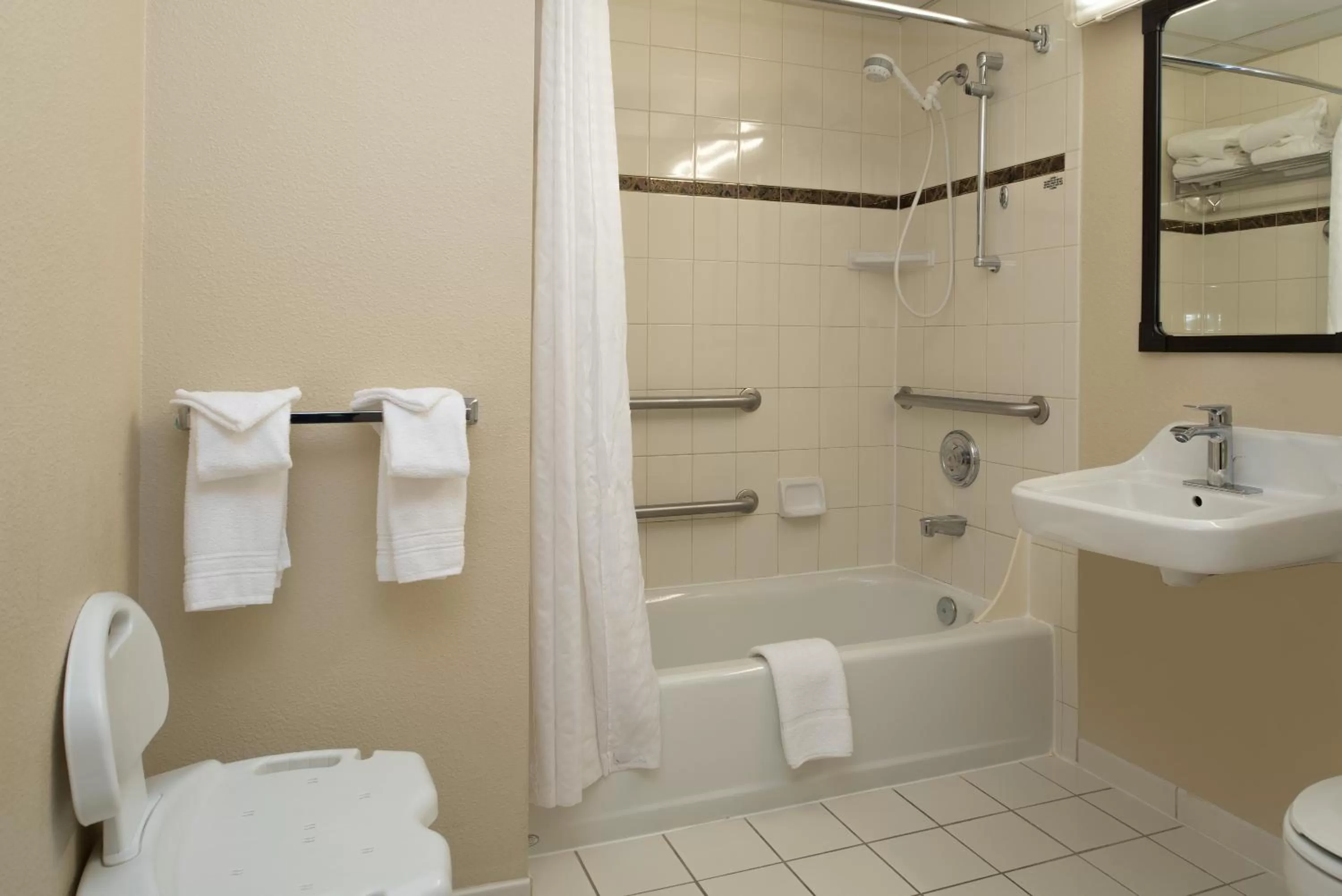 Shower in Ramada by Wyndham Downtown Spokane
