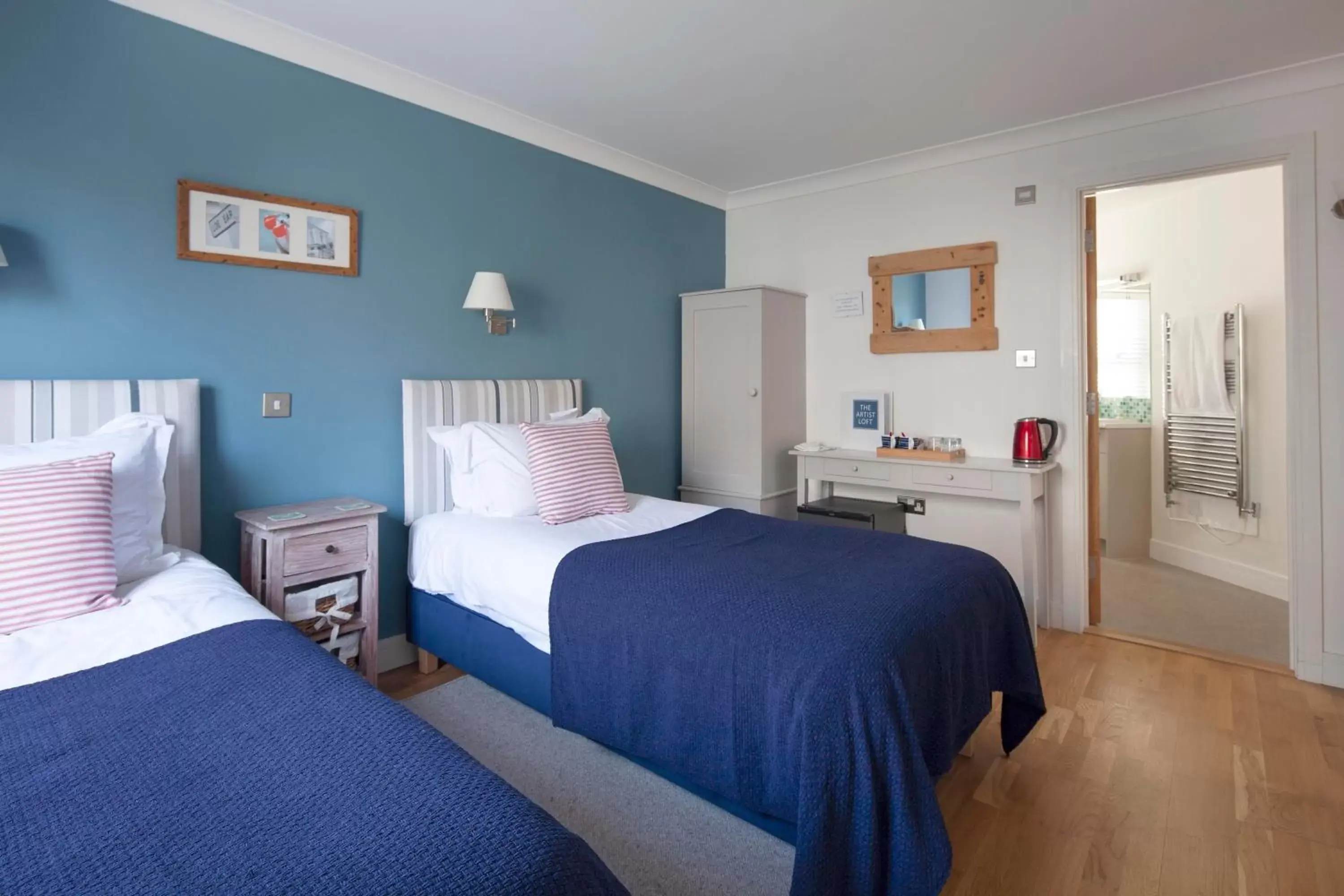 Bed in The Artist Loft, Ensuite Guest Rooms, Porthleven Bed in The Artist Loft, Ensuite Guest Rooms, Porthleven