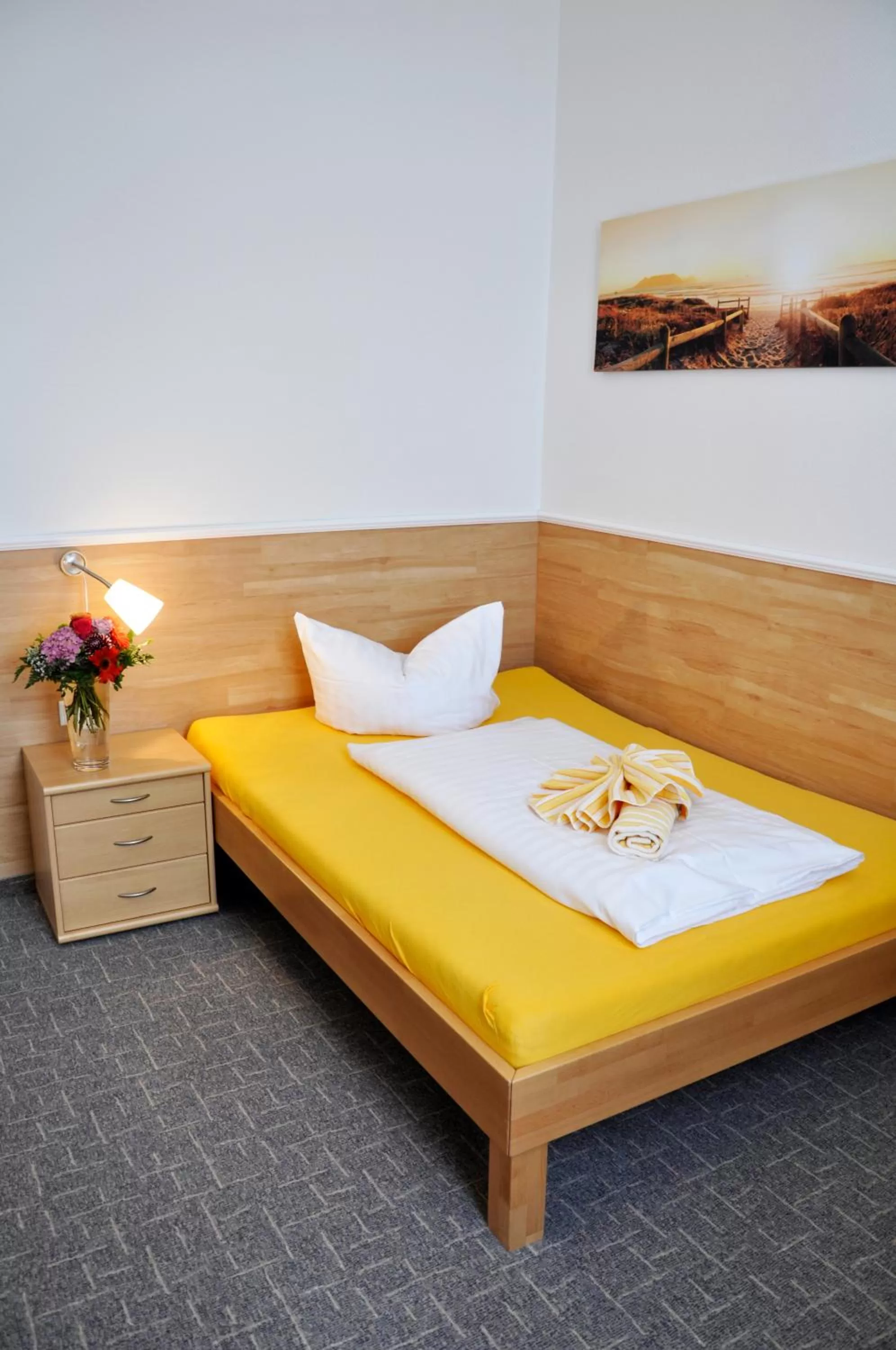 Bed in Hotel Atlantik