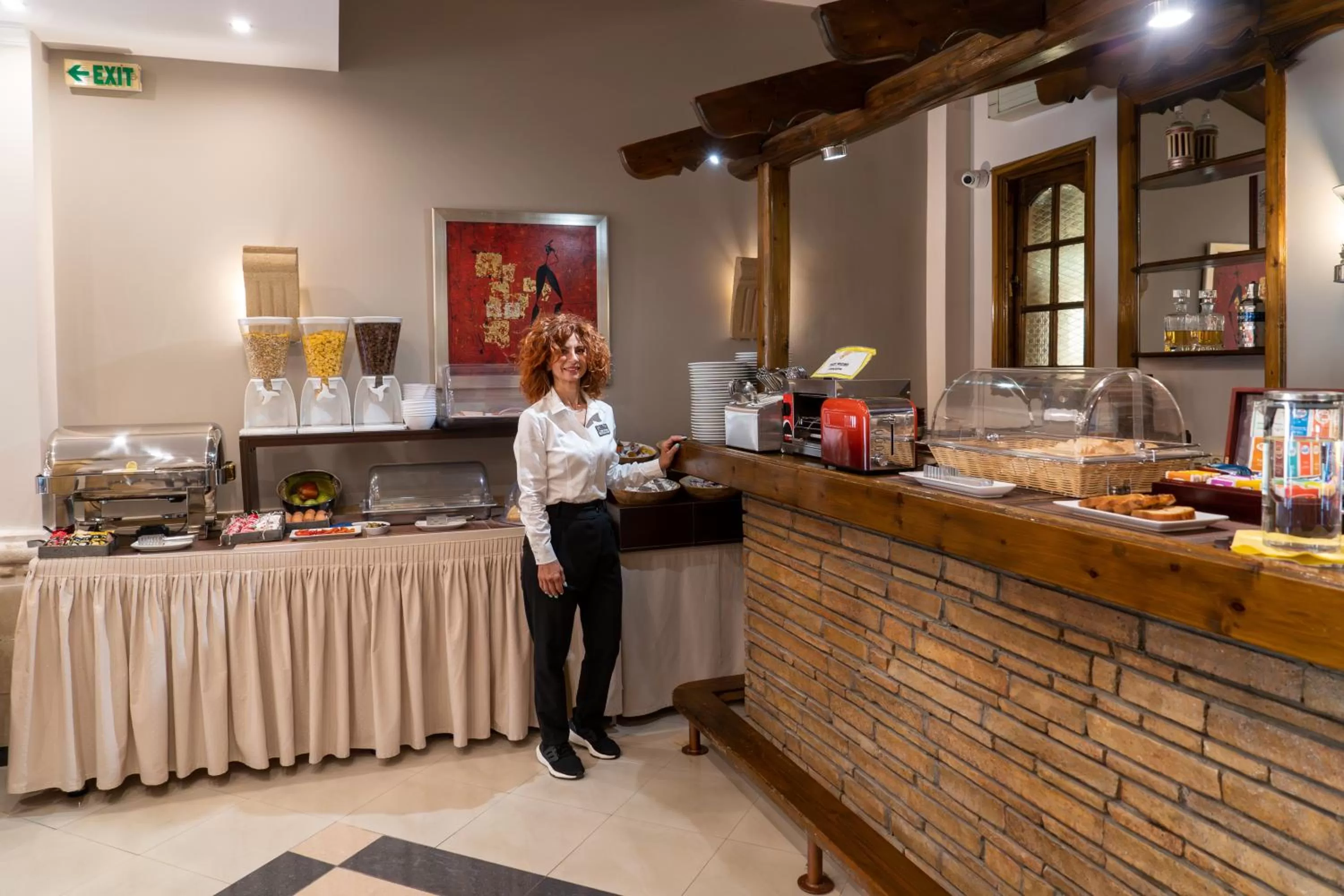 Buffet breakfast in Argo Hotel Piraeus