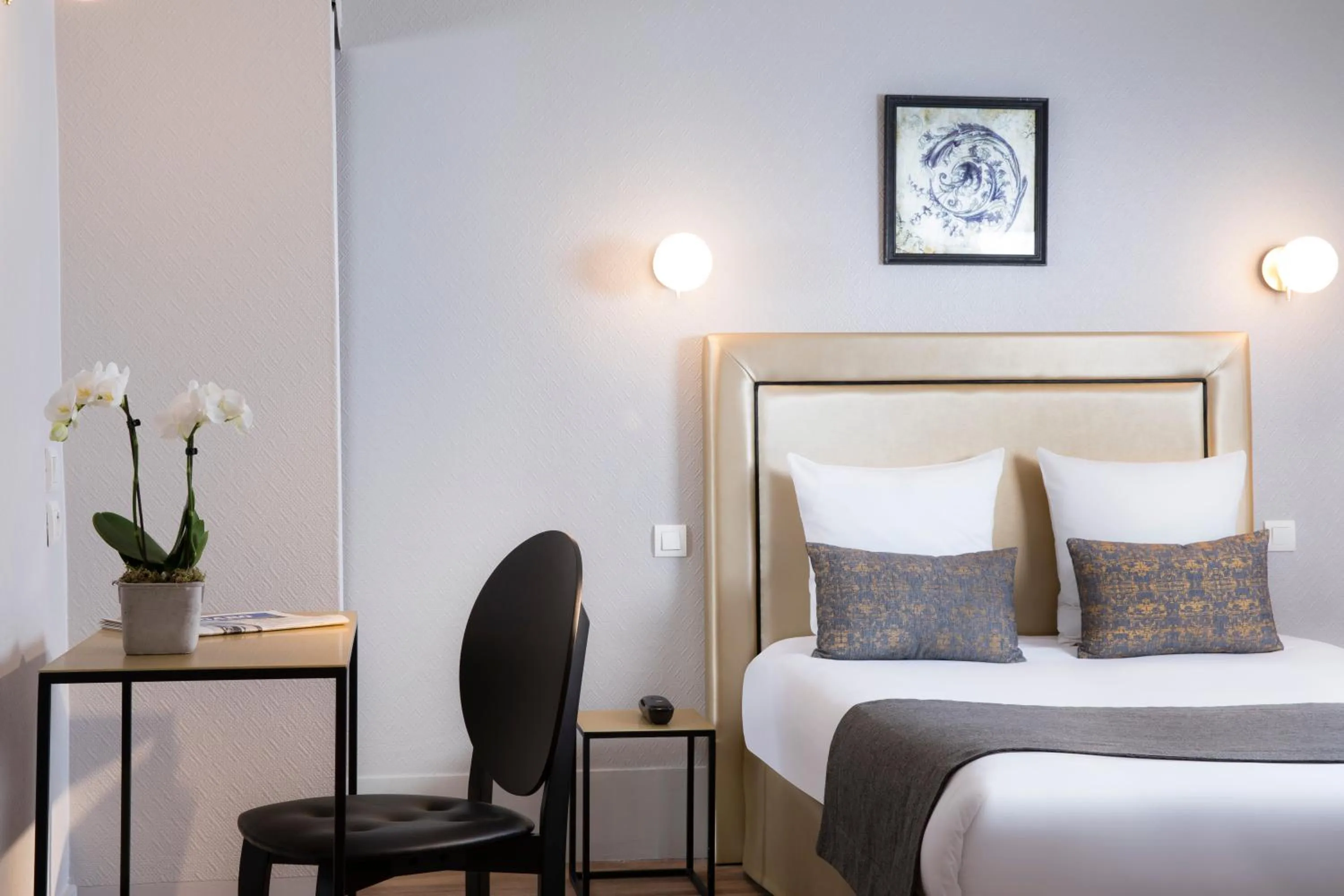 Bed in A l'Hôtel Des Roys