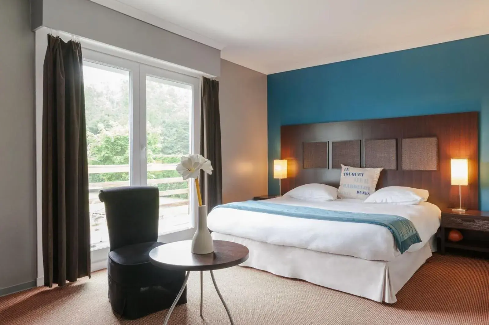Privilege Double Room with Garden View with terrace or balcony in Les Jardins d'Ulysse, The Originals Relais Le Touquet Privilege Double Room with Garden View with terrace or balcony in Les Jardins d'Ulysse, The Originals Relais Le Touquet