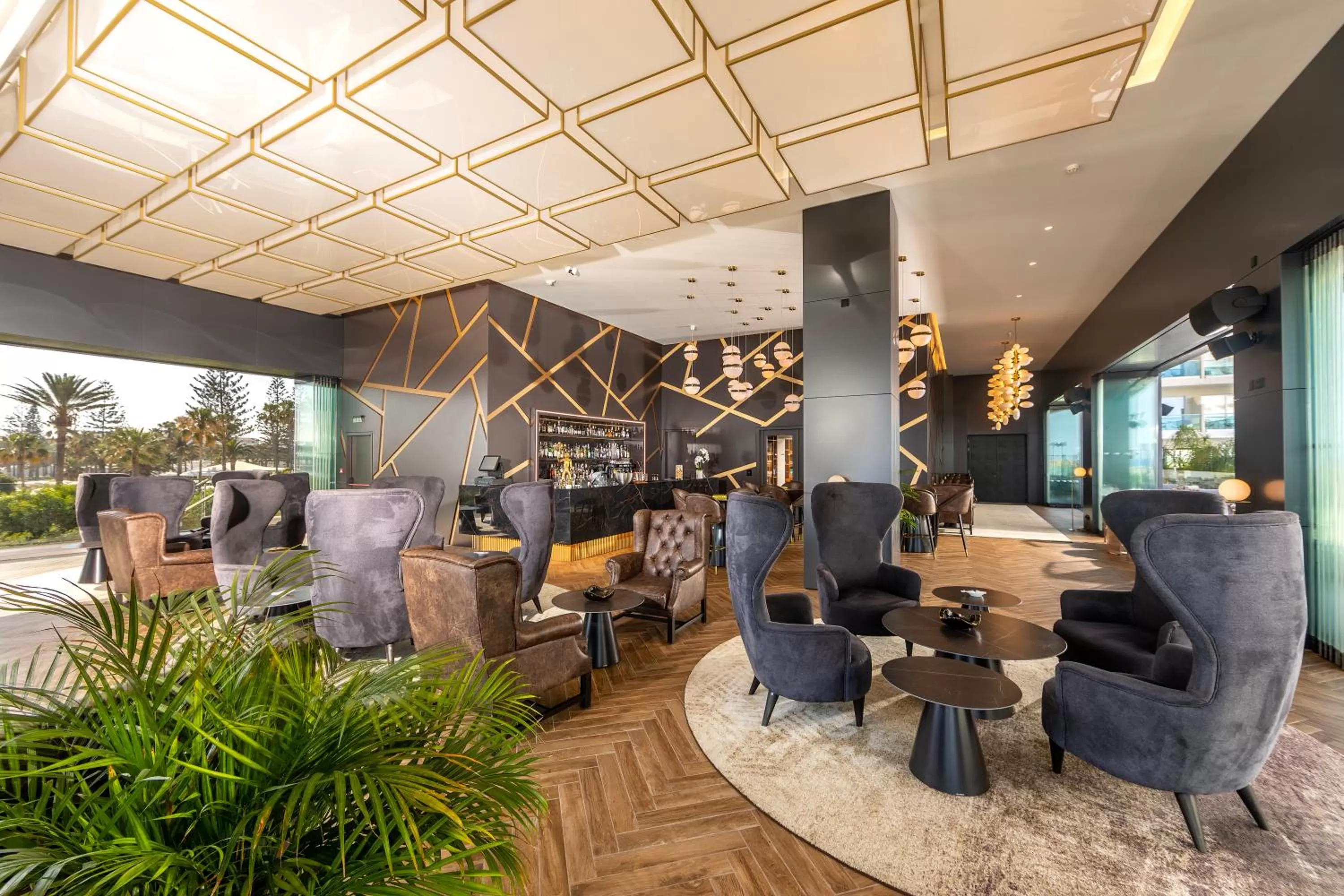 Lounge or bar in NissiBlu Beach Resort