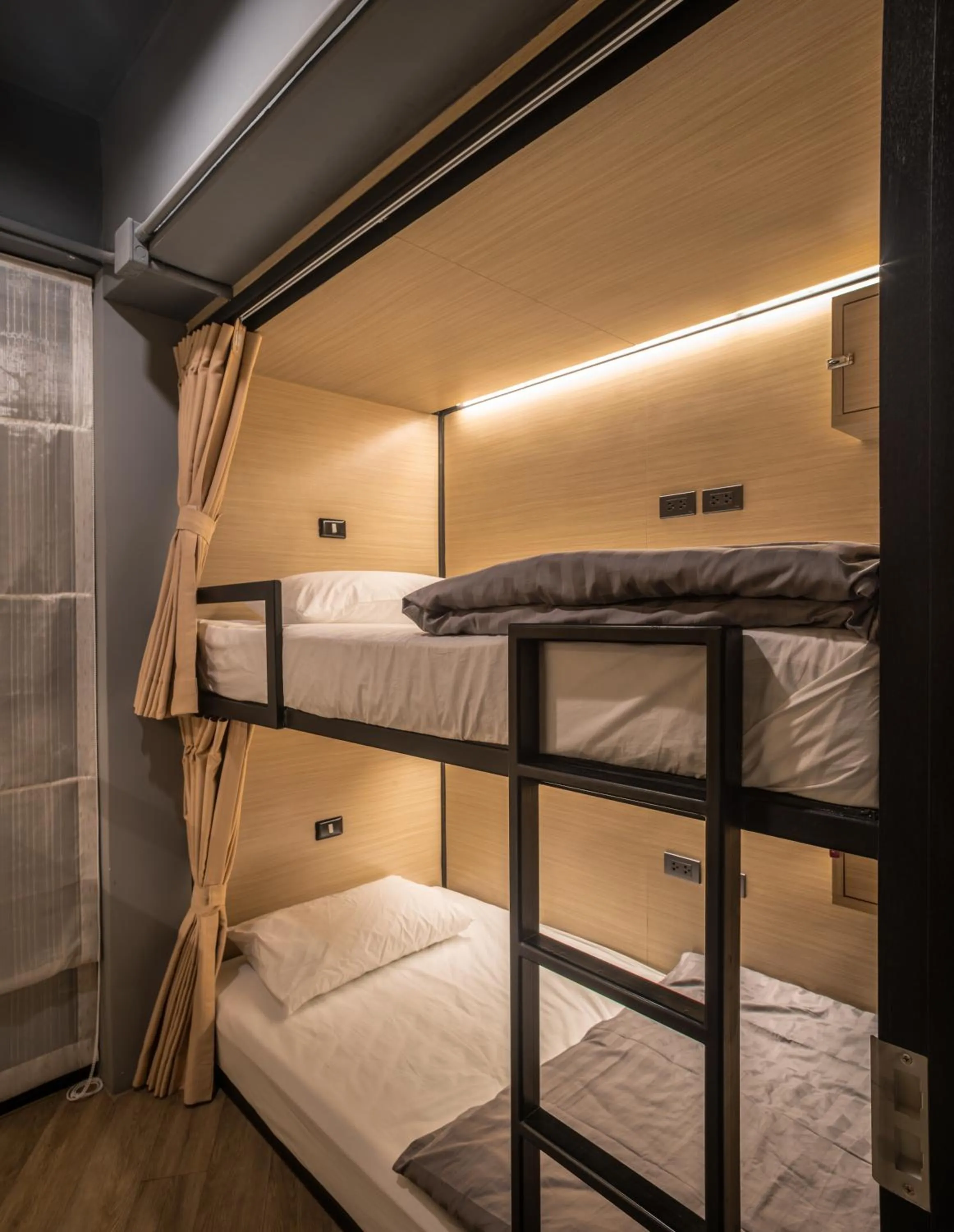 bunk bed, Bed in Sleep Box Patong Hostel