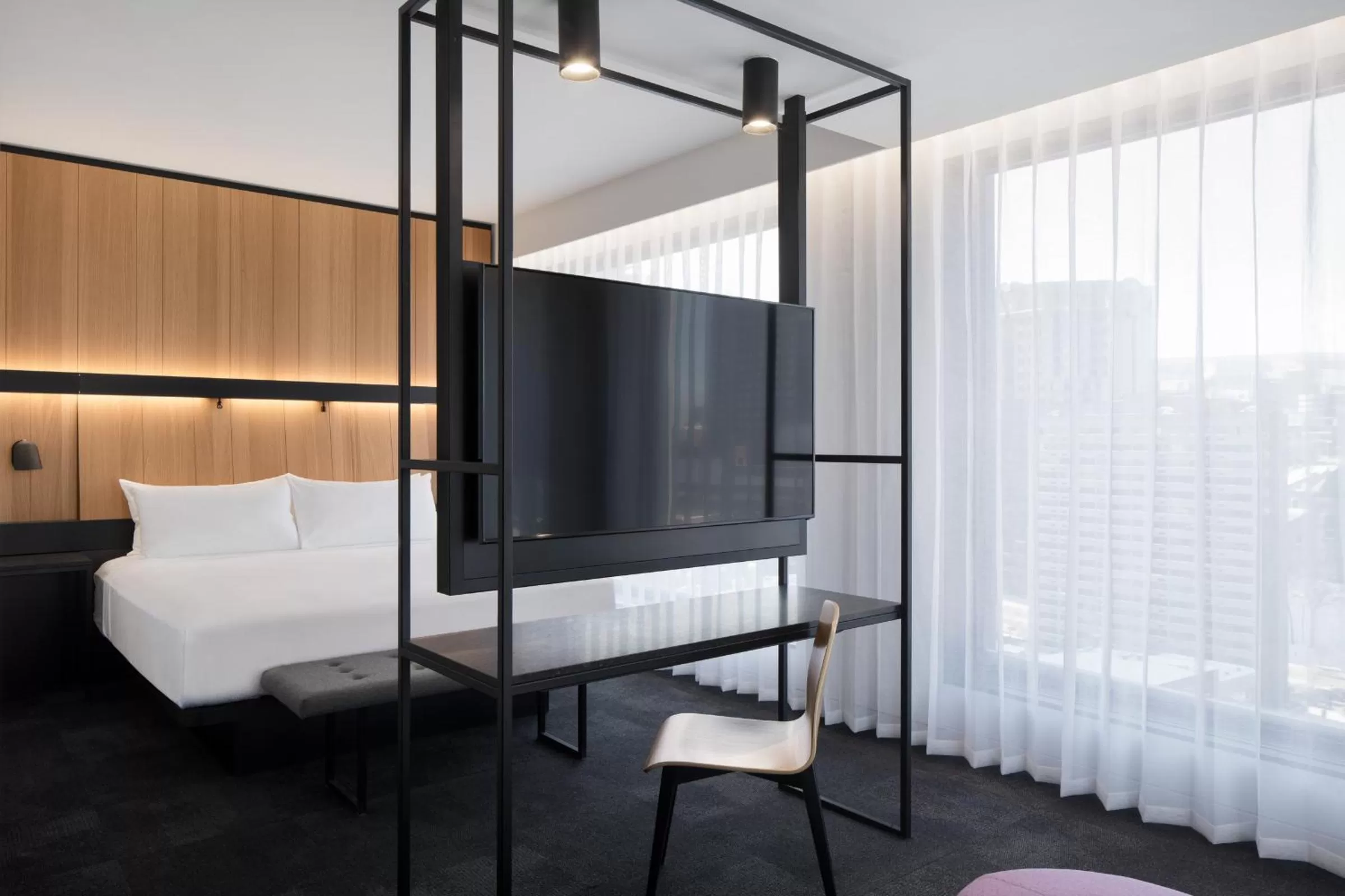 Bed in Hotel Monville