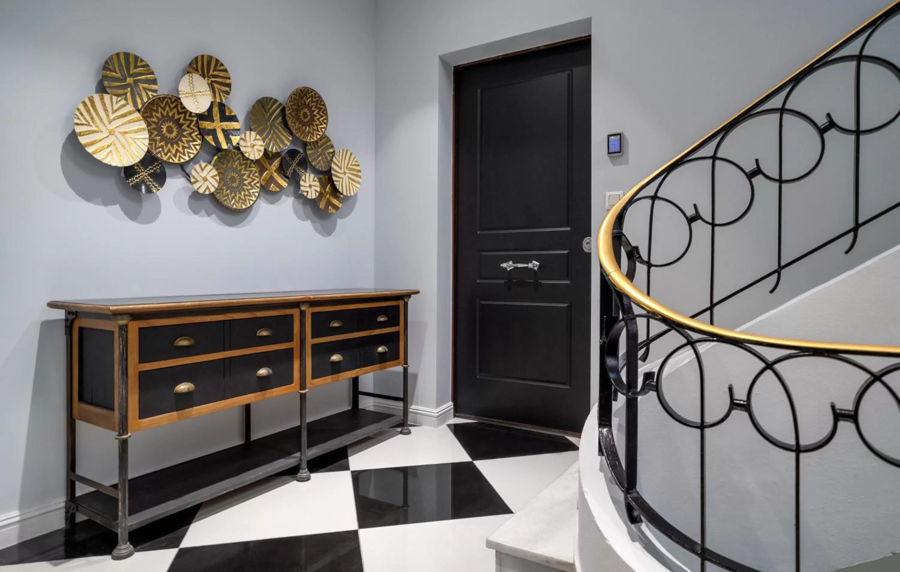 Lobby or reception in Evripidou Suites