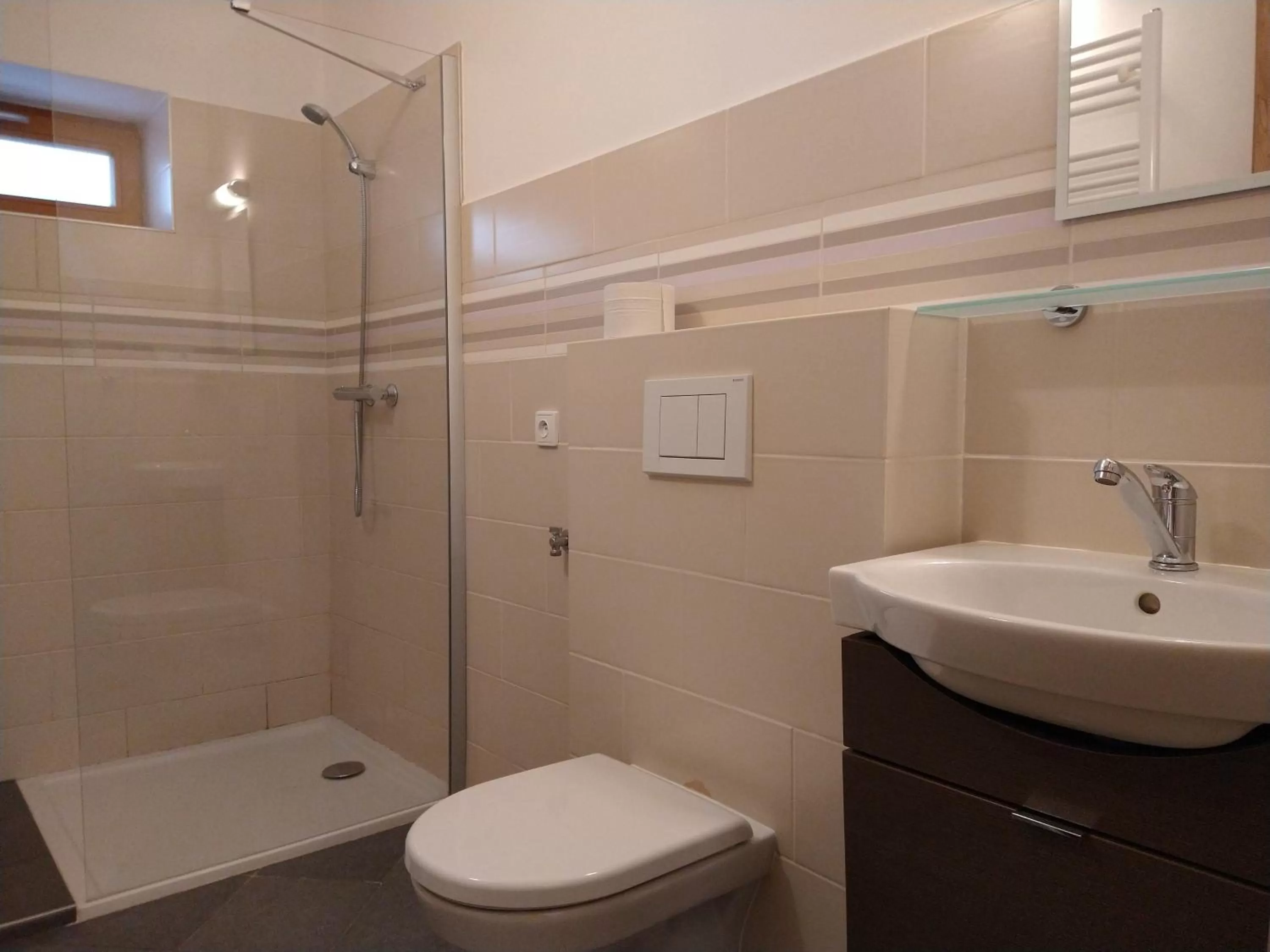 Shower in Apartmány Malý mnich
