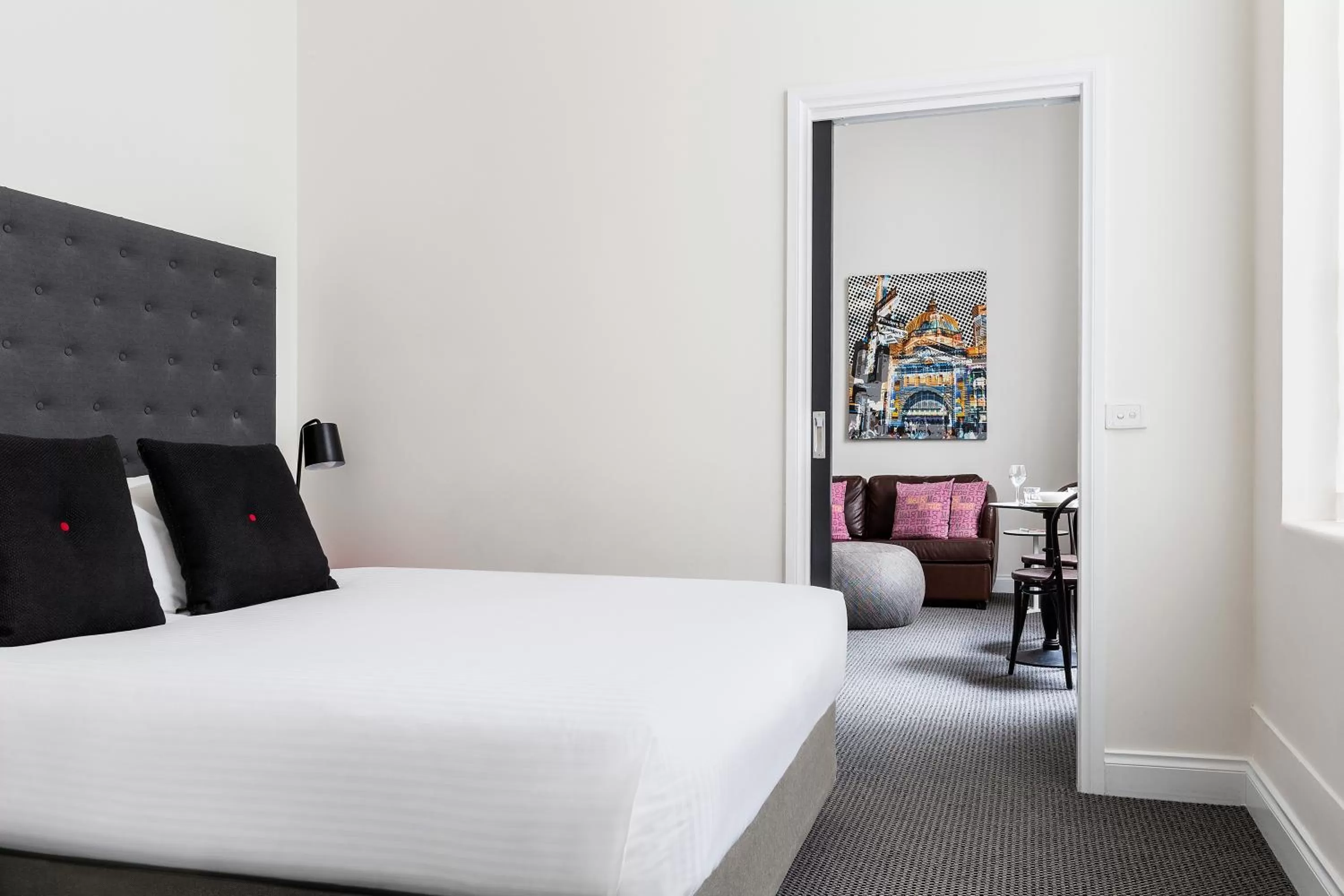 Bed in Quality Apartments Melbourne Central