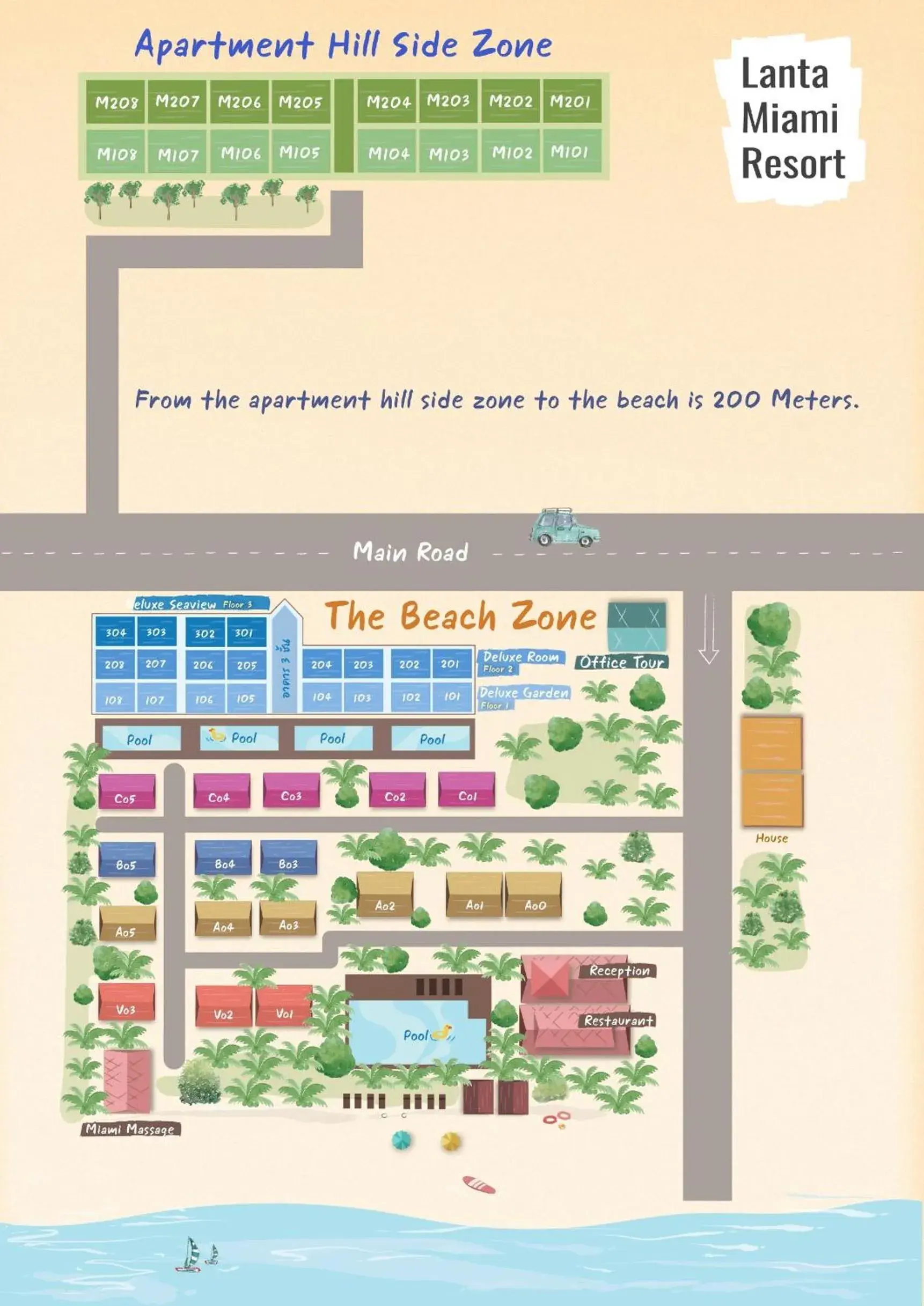 Apartment with Hillside in Lanta Miami Resort - SHA Extra Plus Apartment with Hillside in Lanta Miami Resort - SHA Extra Plus