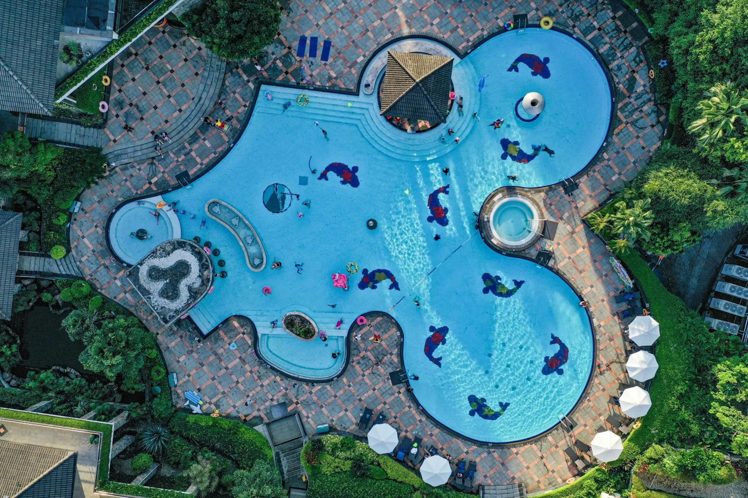 Bird's eye view in Mission Hills Hotel Resorts Shenzhen