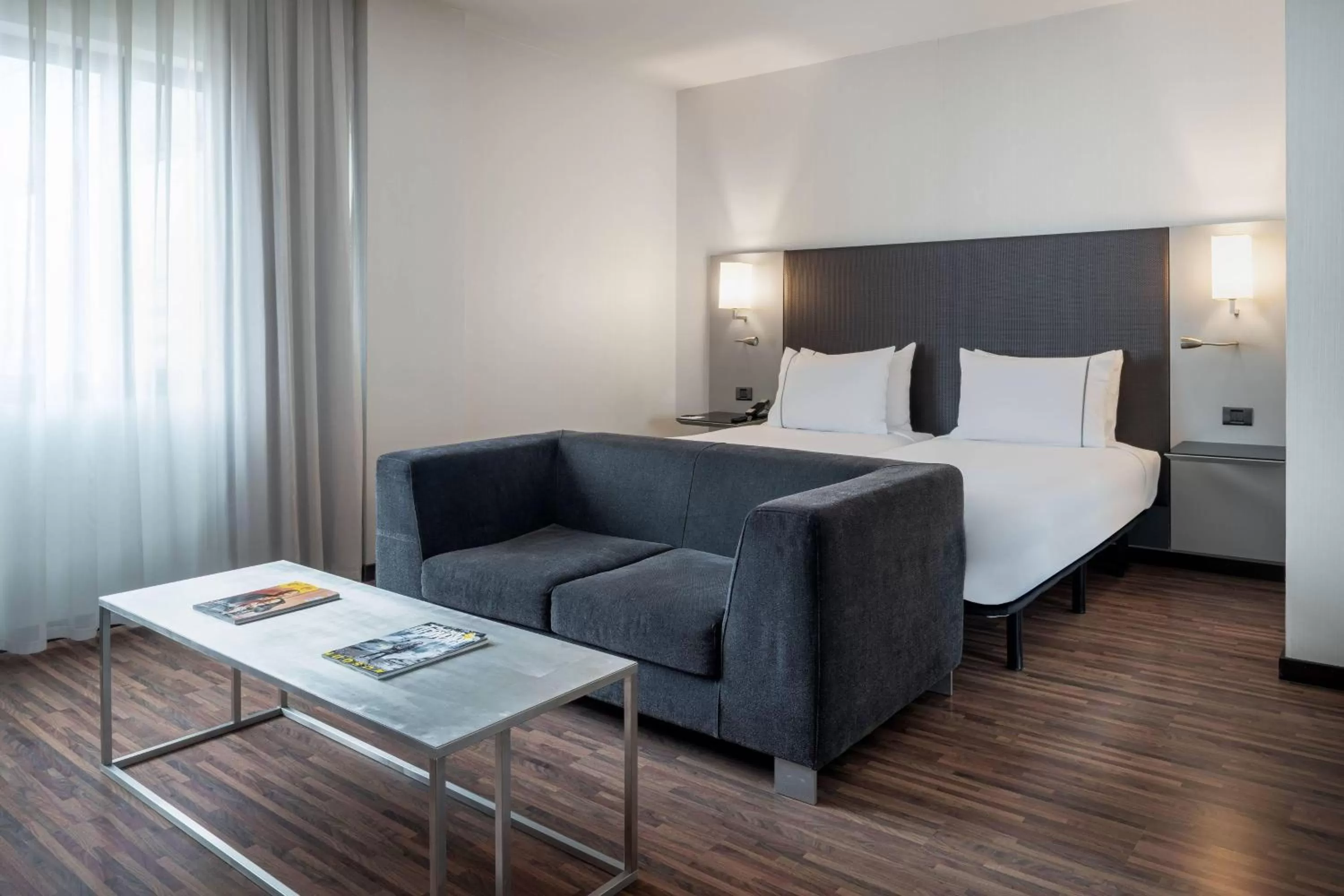 Photo of the whole room, Bed in AC Hotel San Sebastián de los Reyes by Marriott