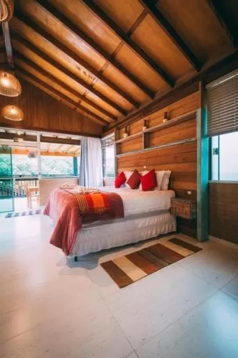 Bed in Pousada Trem Chic