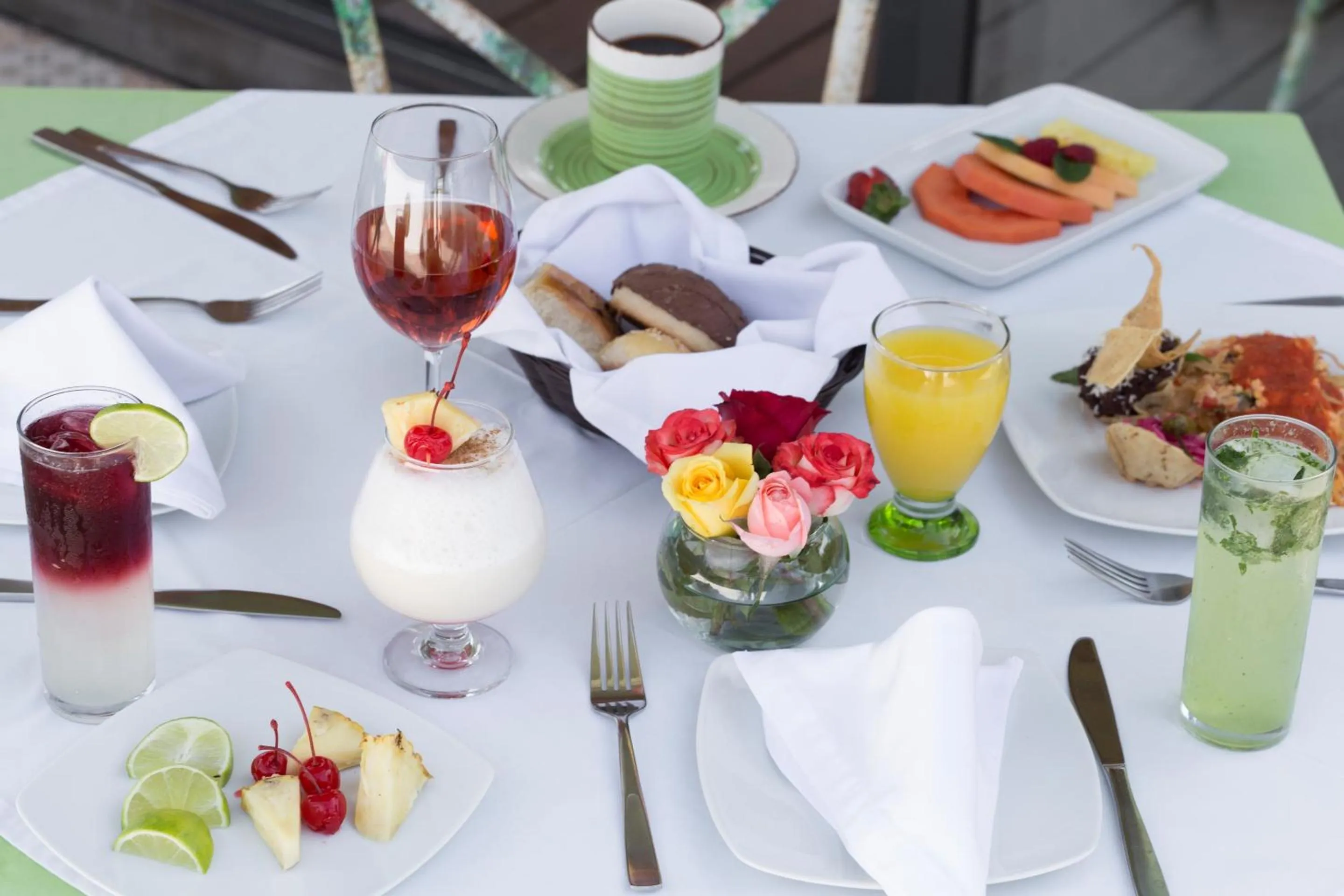 Continental breakfast in Hotel Las Puertas de Tepoztlan