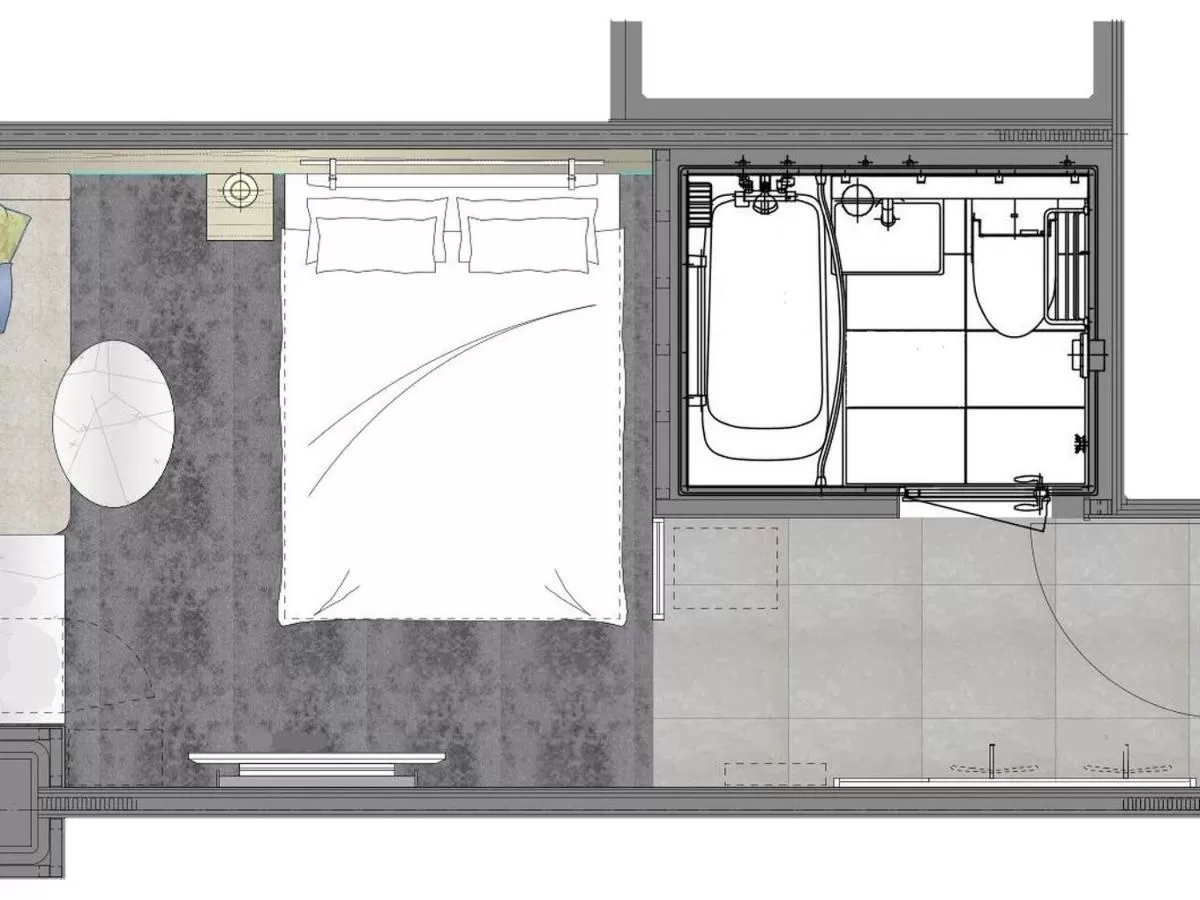 Floor plan in JR Kyushu Station Hotel Kokura
