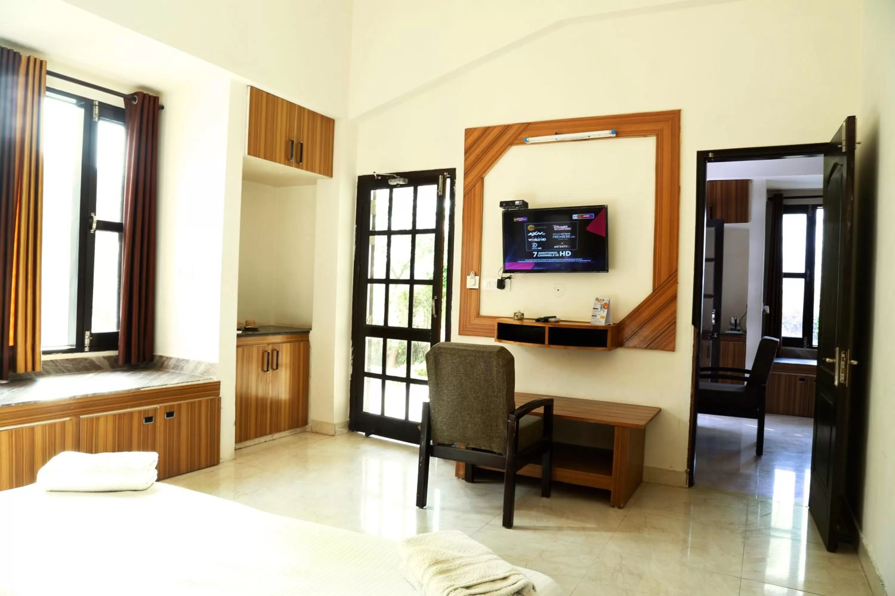 Photo of the whole room, Bed in Corbett Treat Resort By Atya Hotels