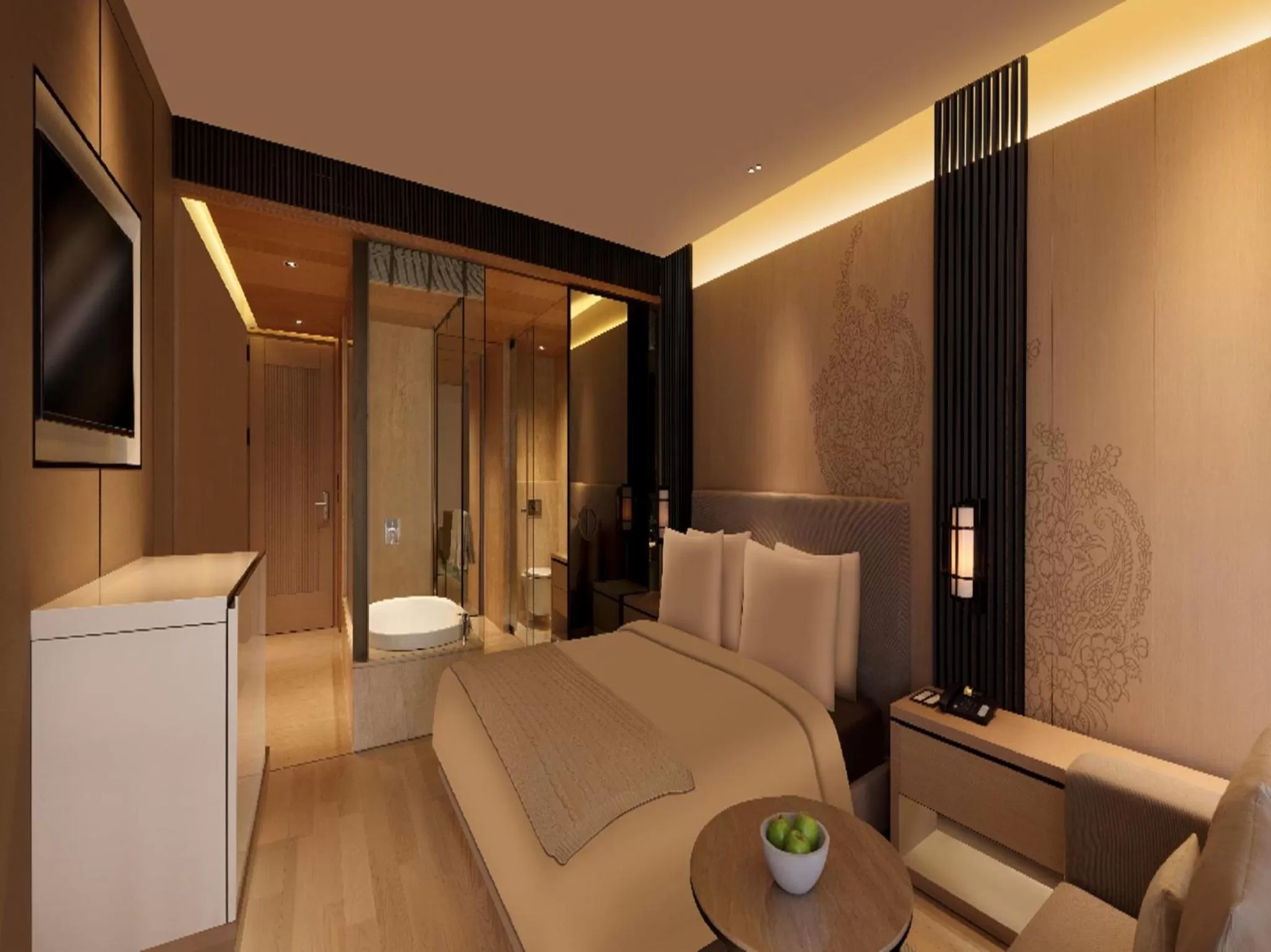 Bedroom in Roseate House New Delhi