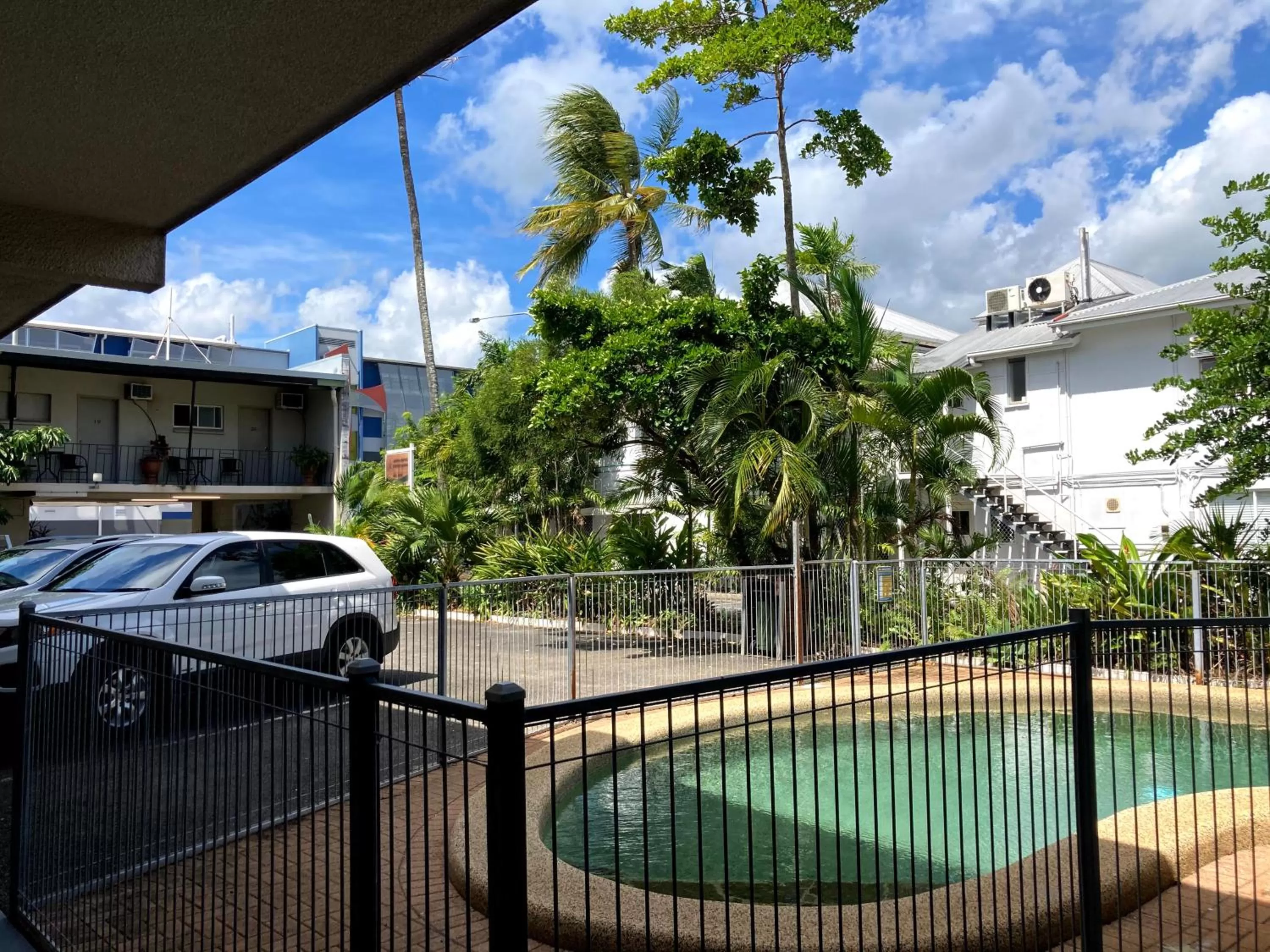 Pool view in Cairns City Motel