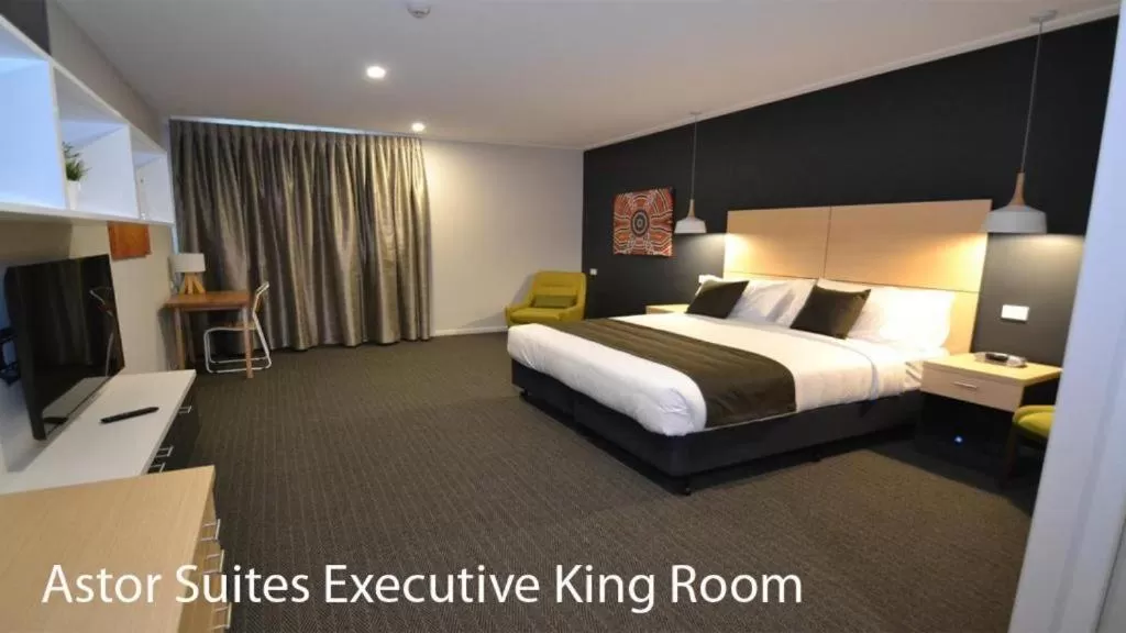 Bed in The Astor Suites