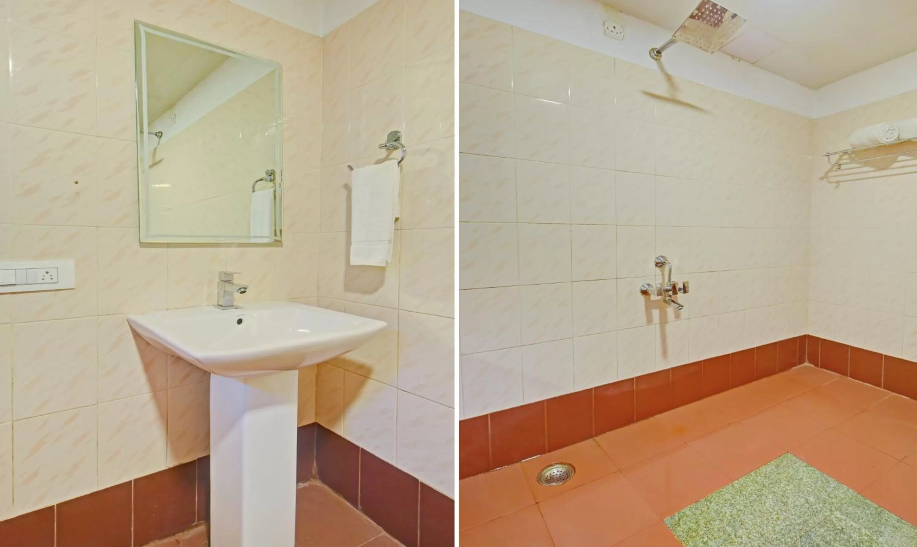 Bathroom in Itsy Hotels Igloo Residency, 400 Meters From Raja Seat Garden