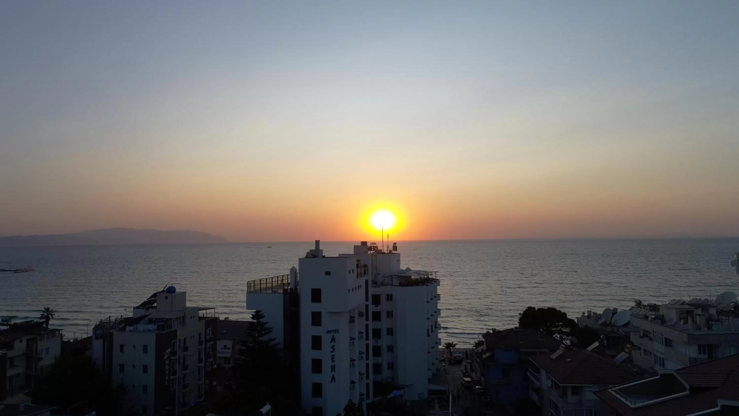 Sunset in Asena Hotel