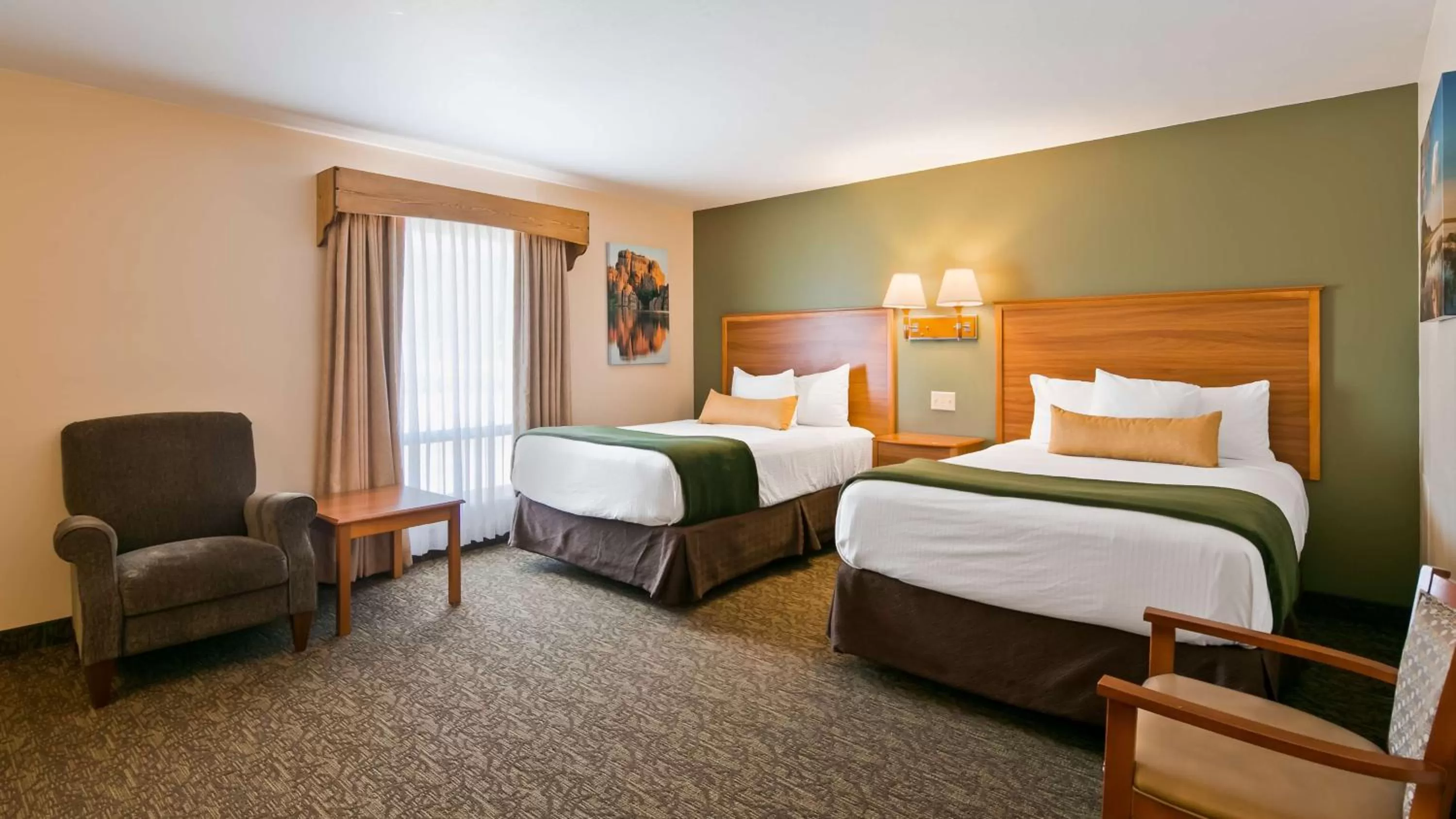 Bed in Best Western Graham's