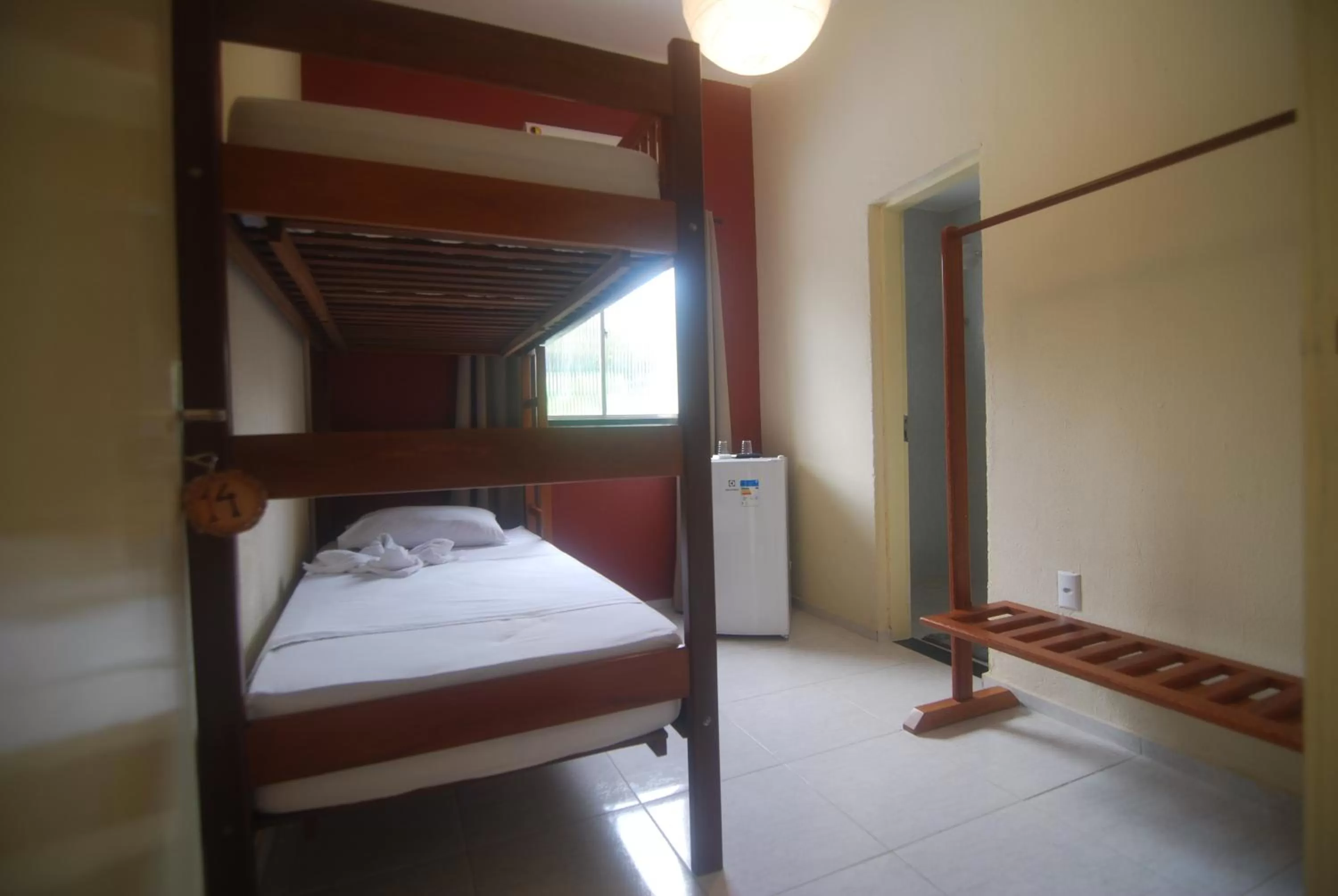 Bed in Refúgio Pousada Fortaleza