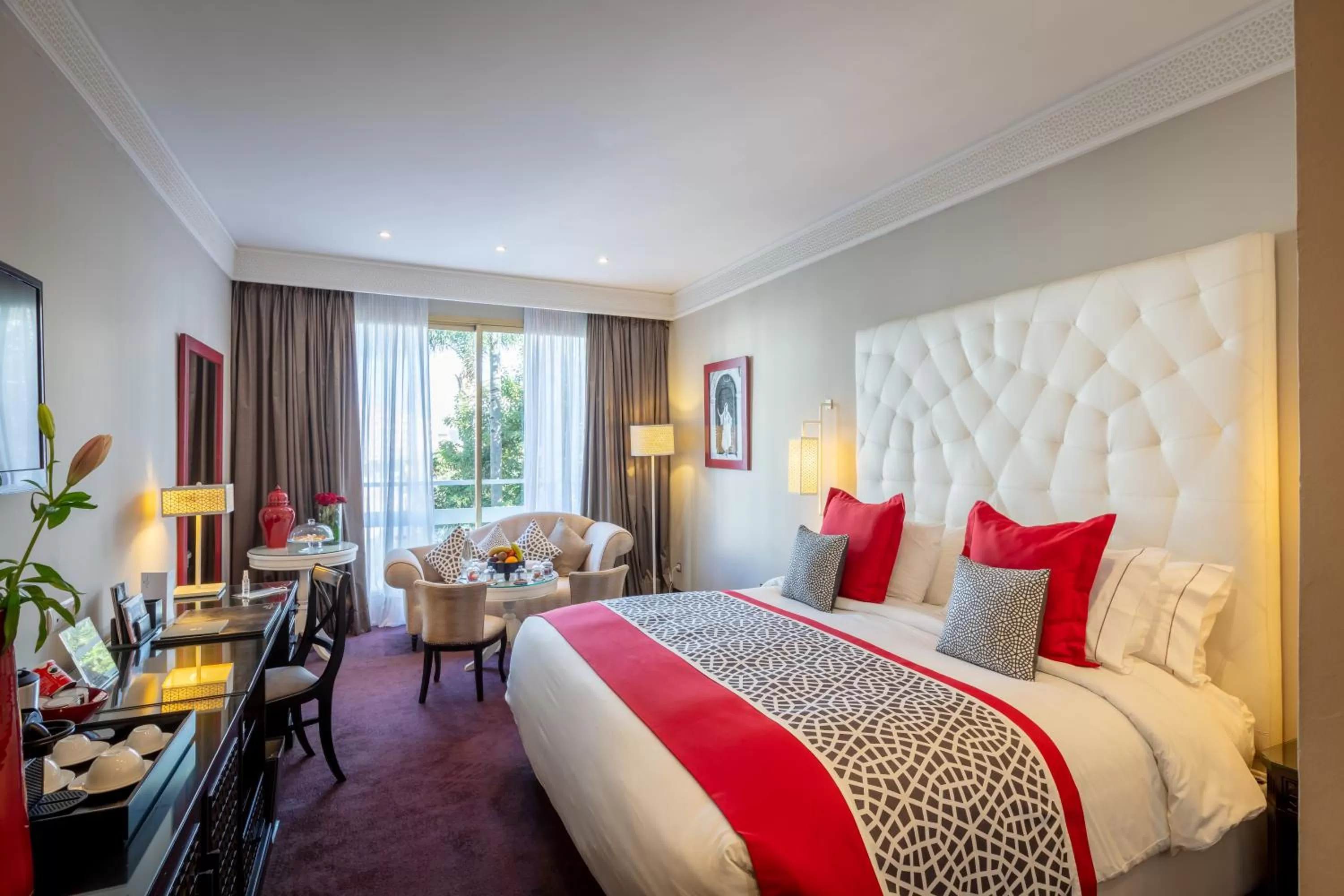 Bed in La Tour Hassan Palace