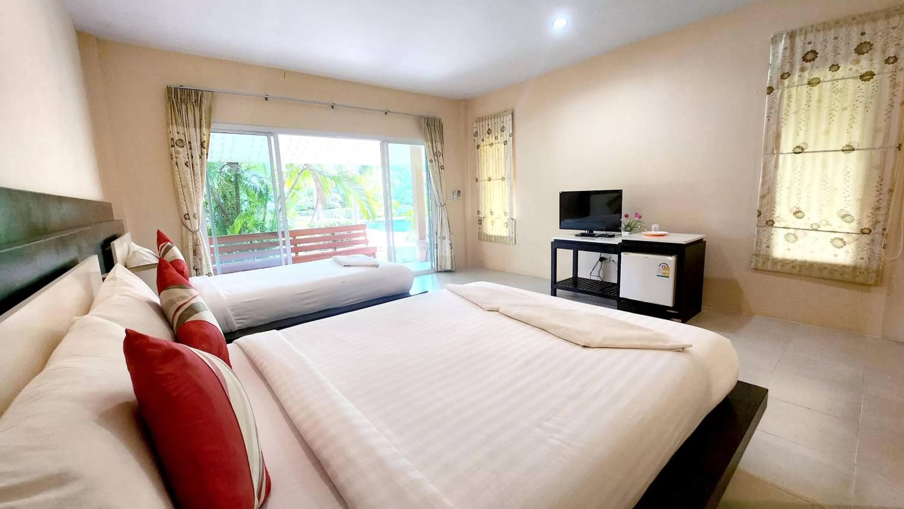 Bed in Sawaddee Aonang Resort