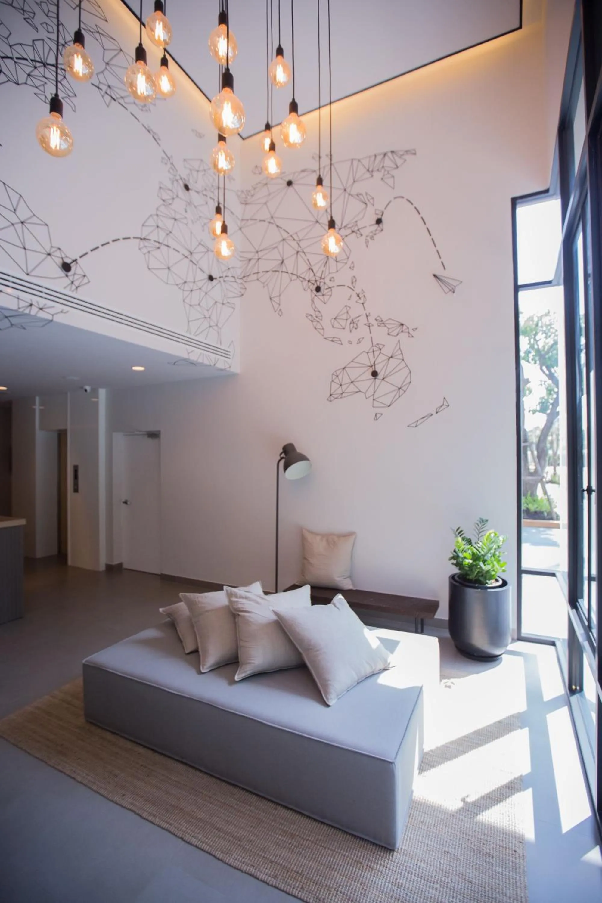 Lobby or reception, Bed in The Journey Hotel Laksi