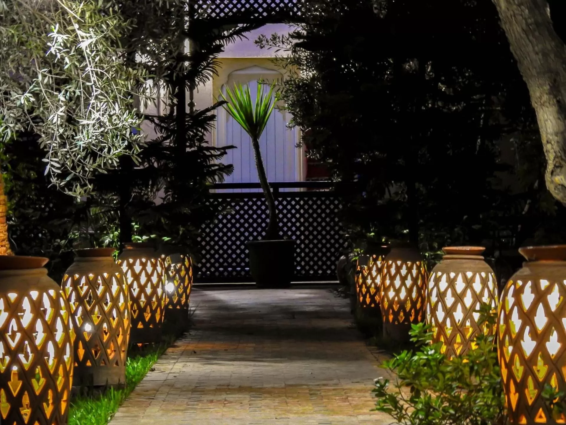 Patio in Le Bleu House