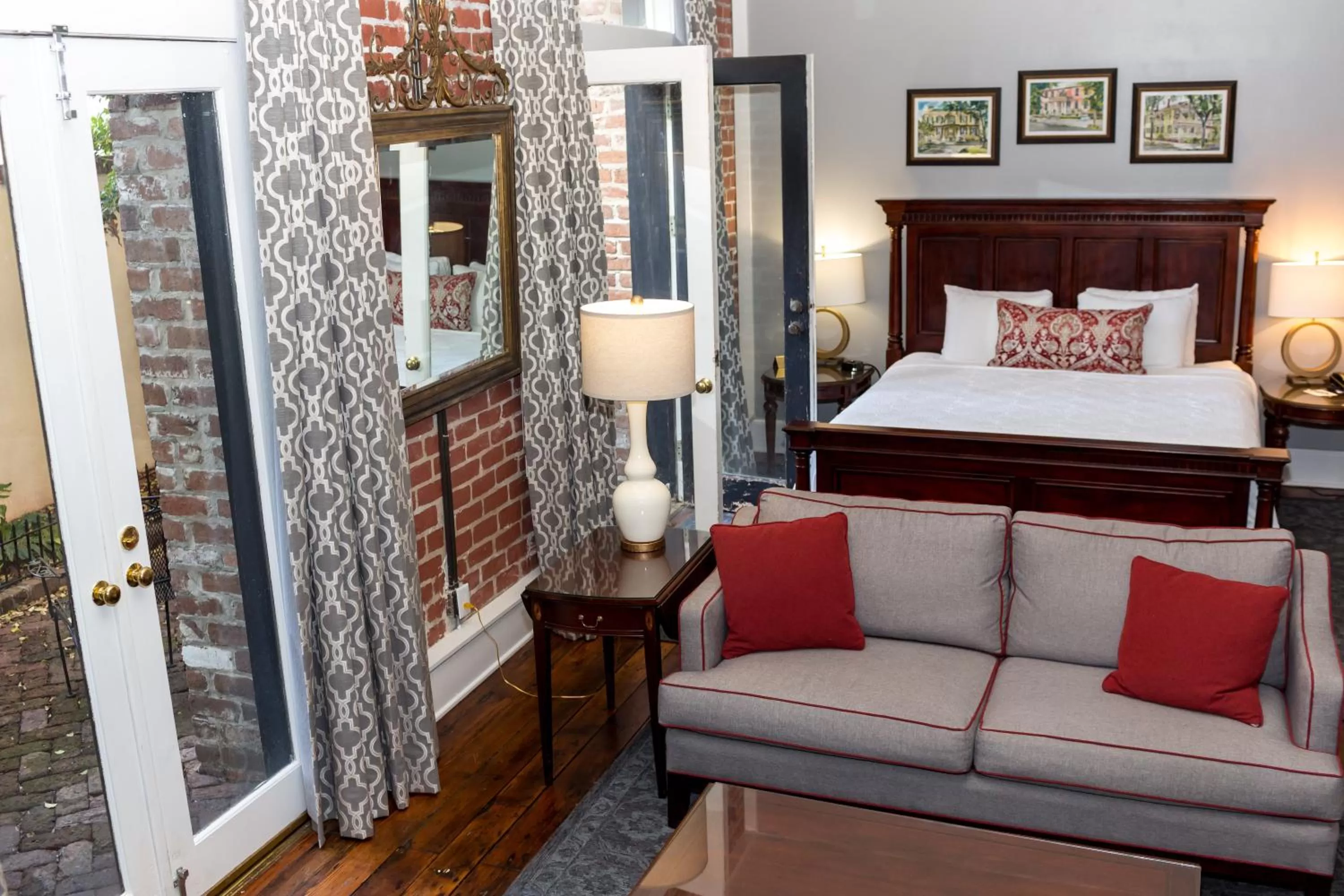 King Suite with Patio in East Bay Inn, Historic Inns of Savannah Collection