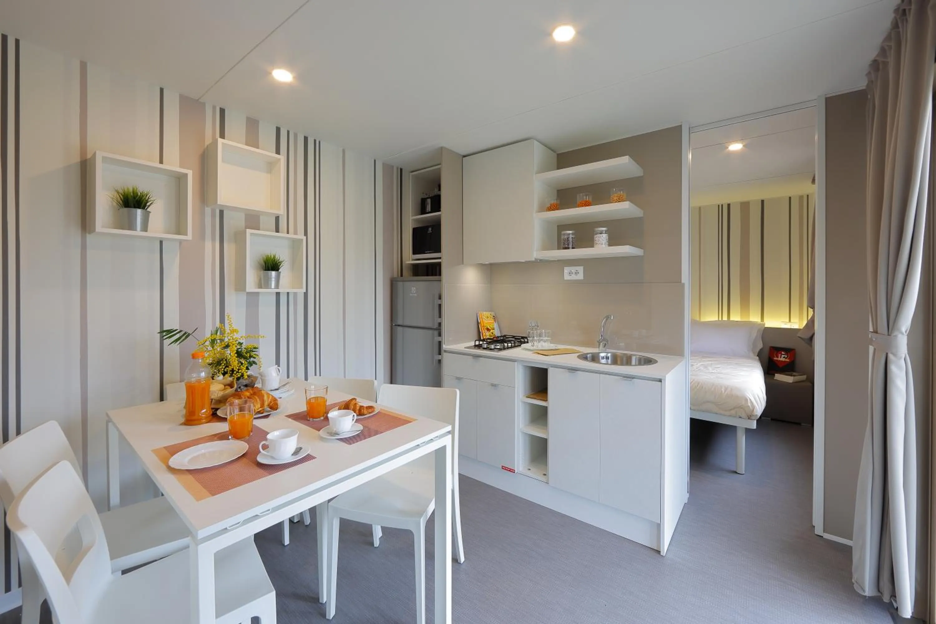 Kitchen or kitchenette in hu Roma Camping In Town