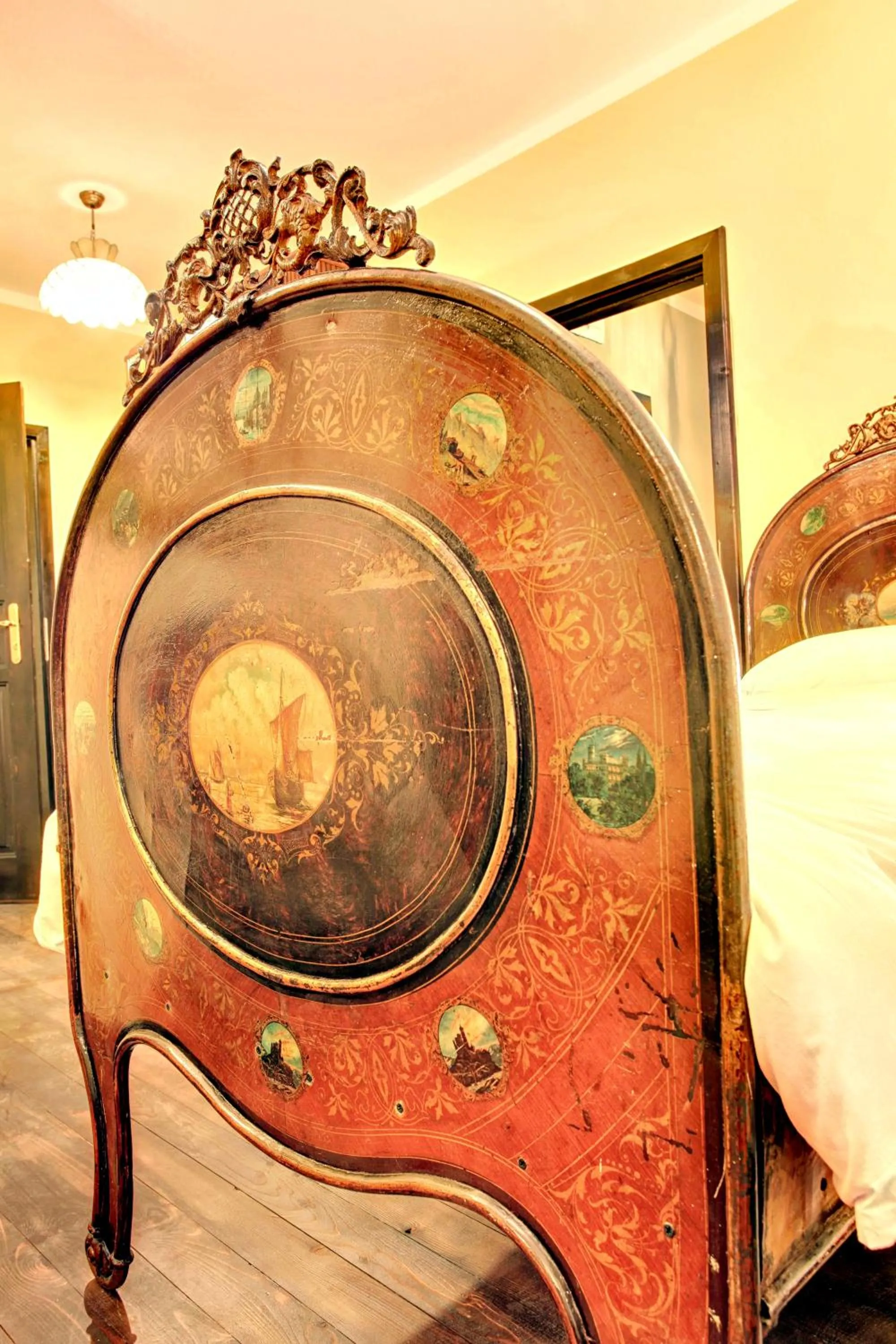 Bed in Hotel Evmolpia